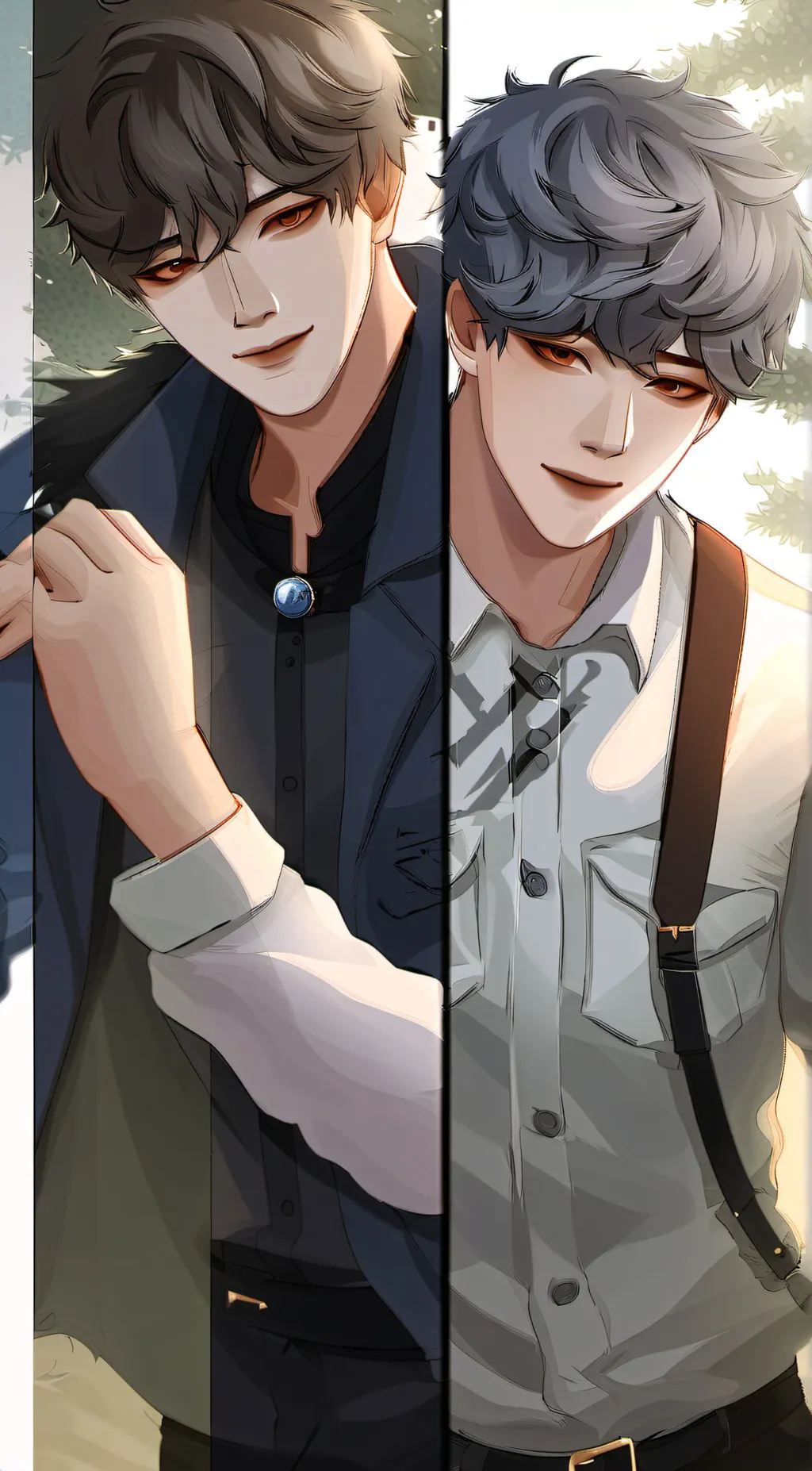 ai character: August & max background