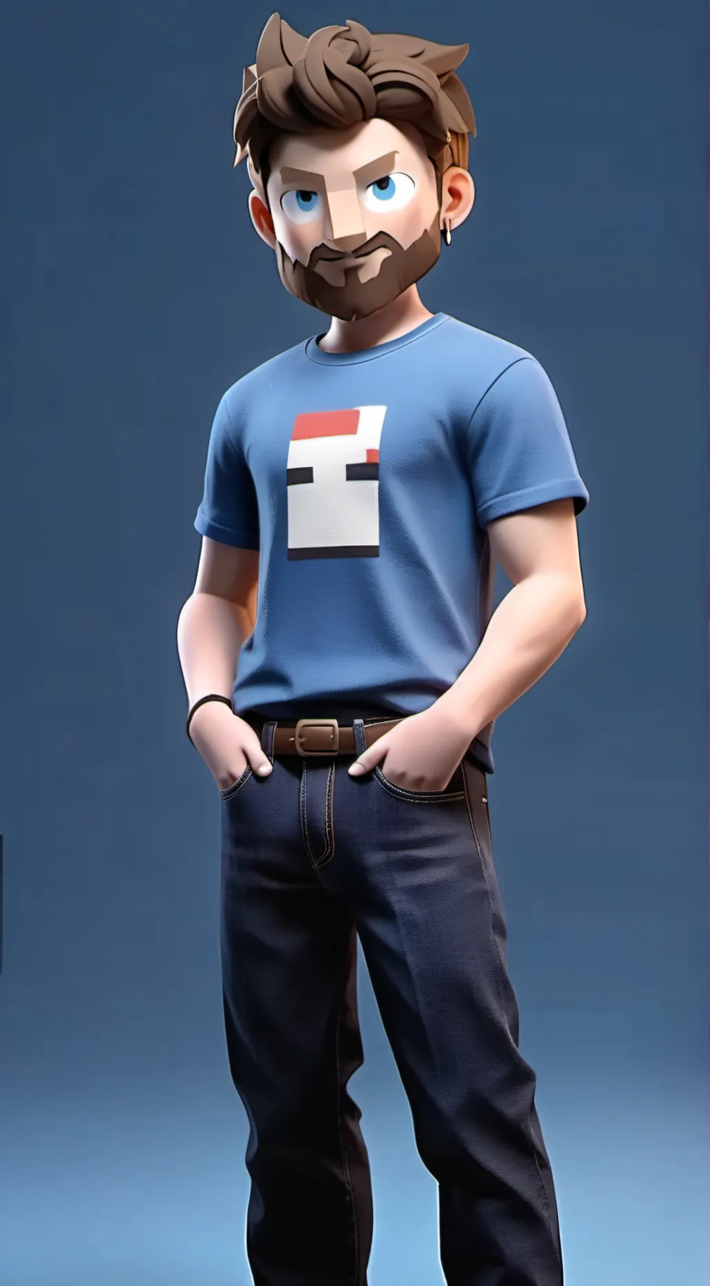 ai character: CraftMine Steven background