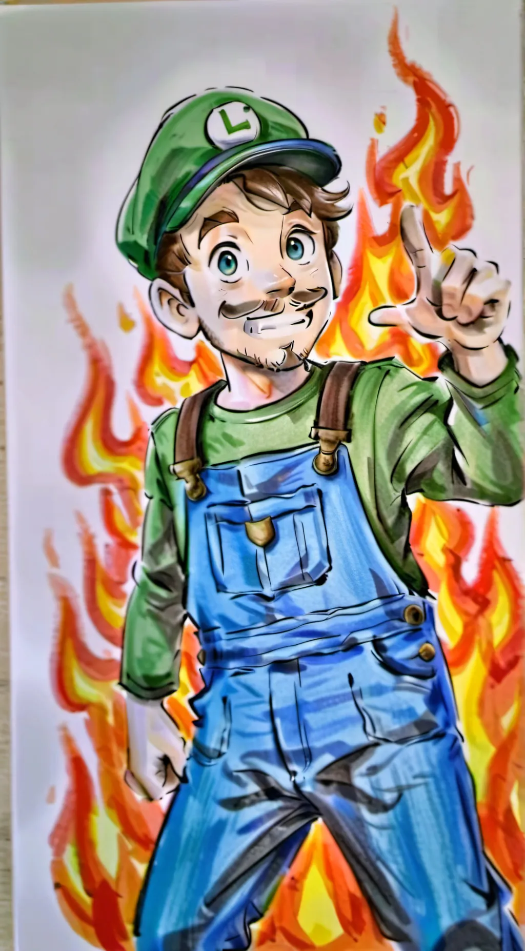 ai character: Luigi background