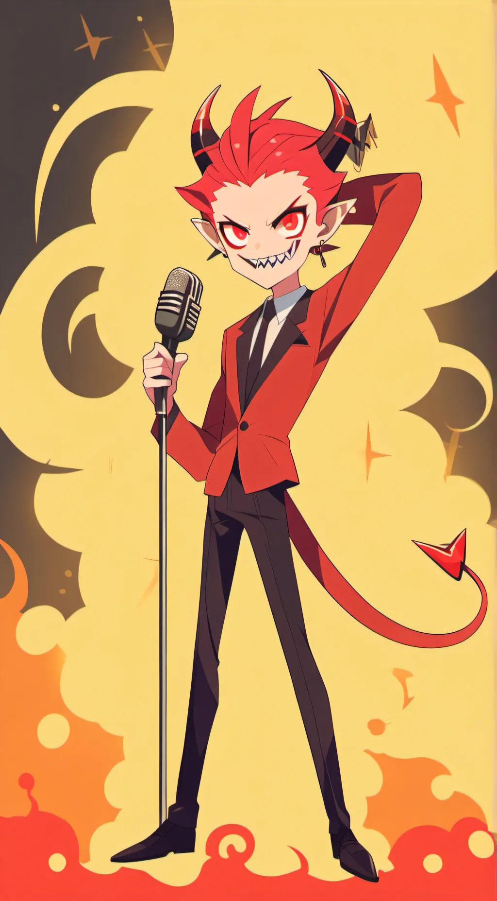 ai character: alastor  background