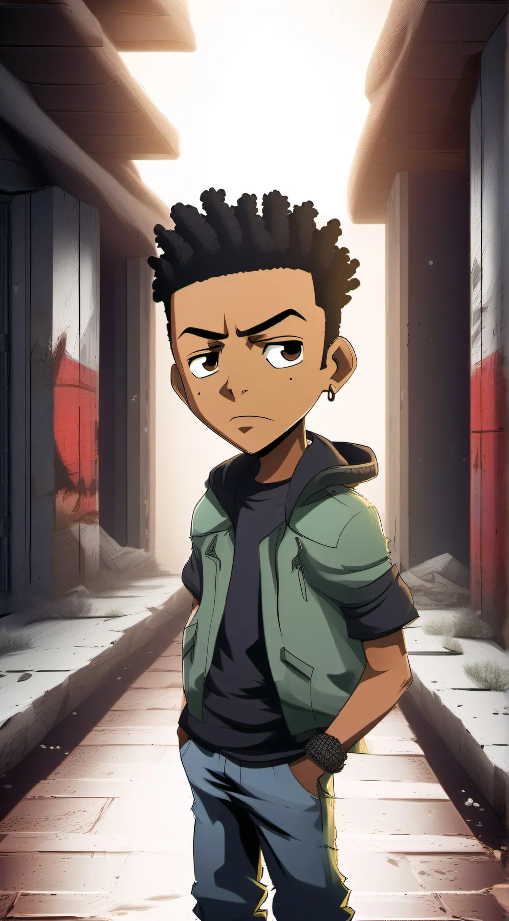 ai character: Riley Freeman background