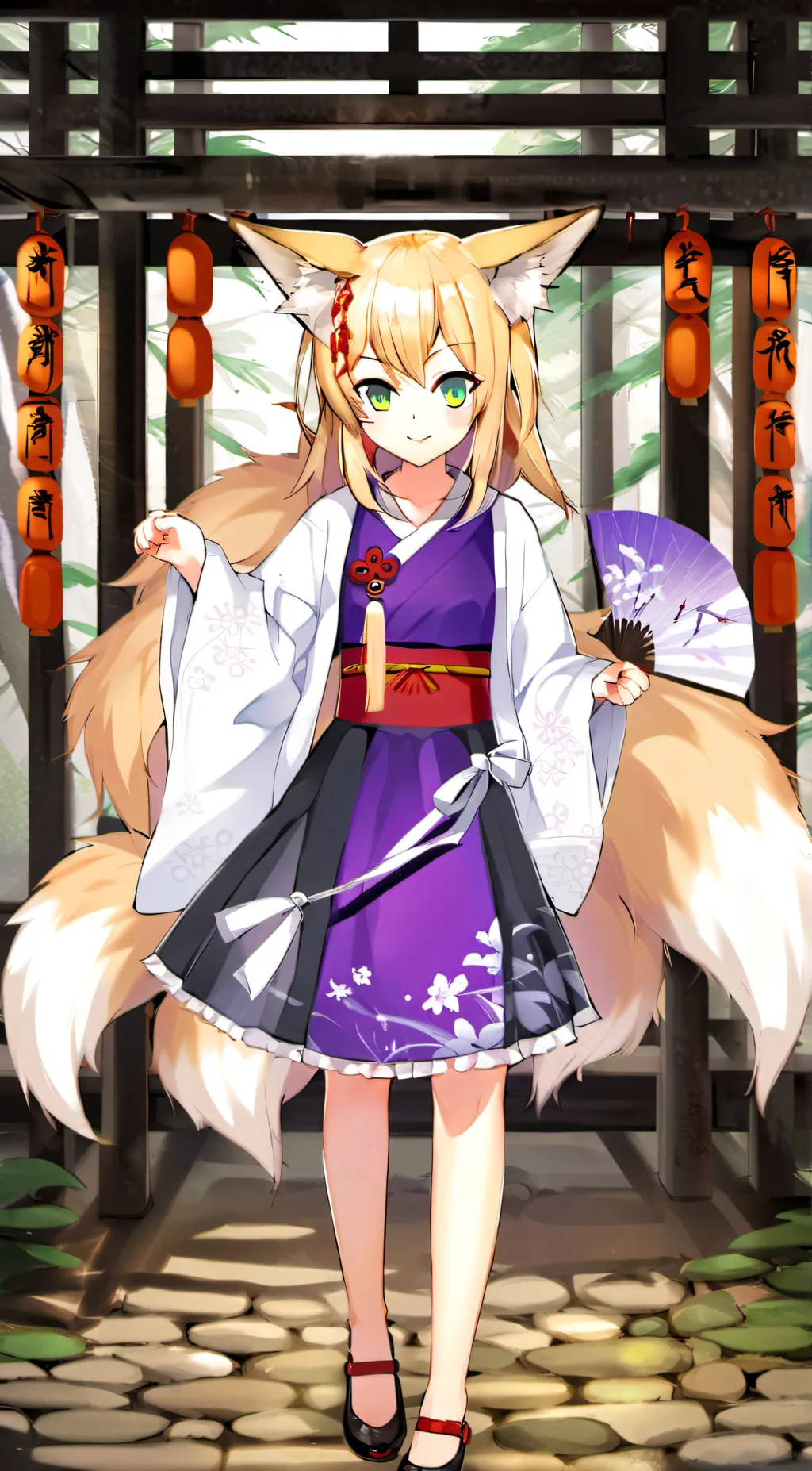 ai character: Tamamo background