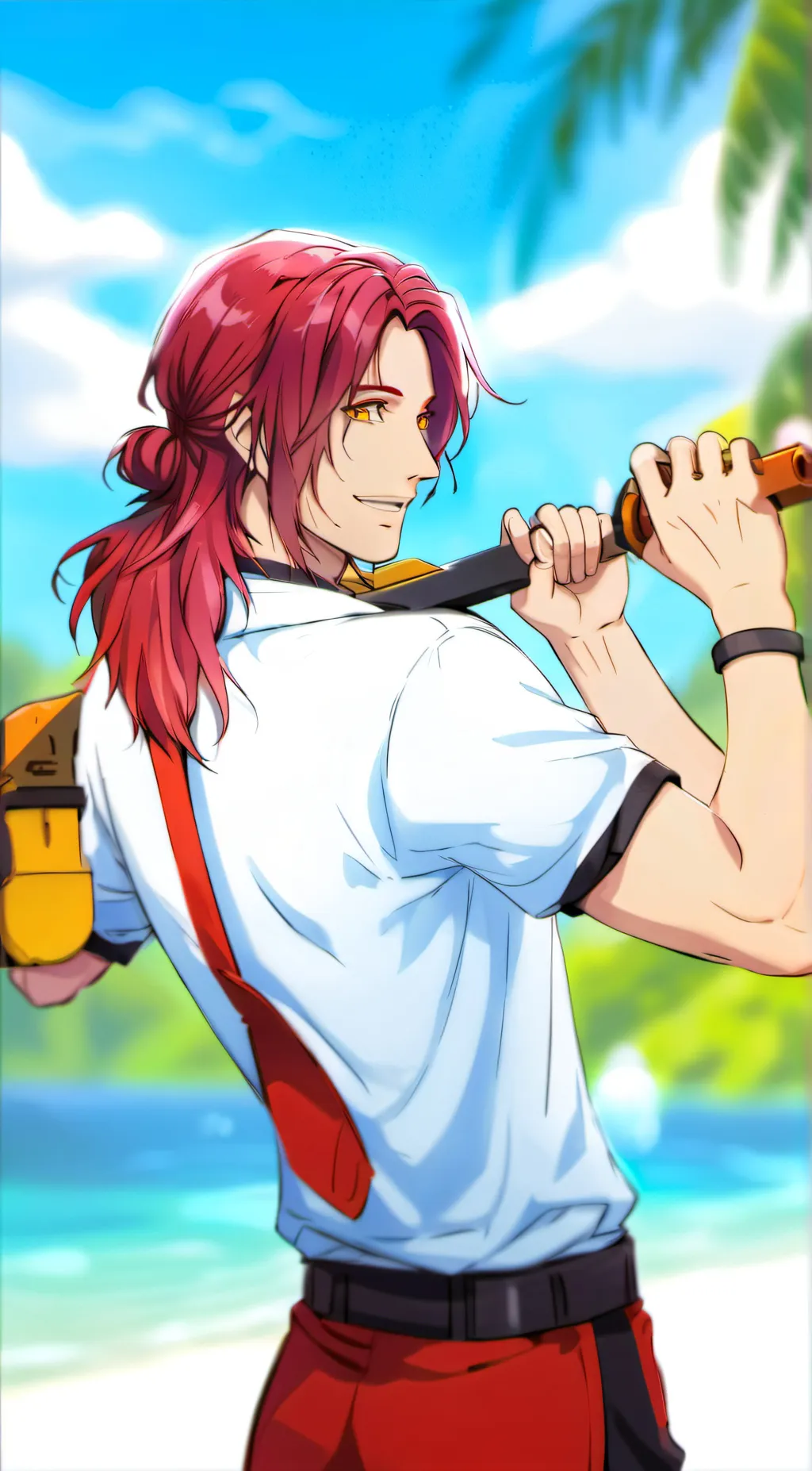 ai character: Red Haired Shanks background