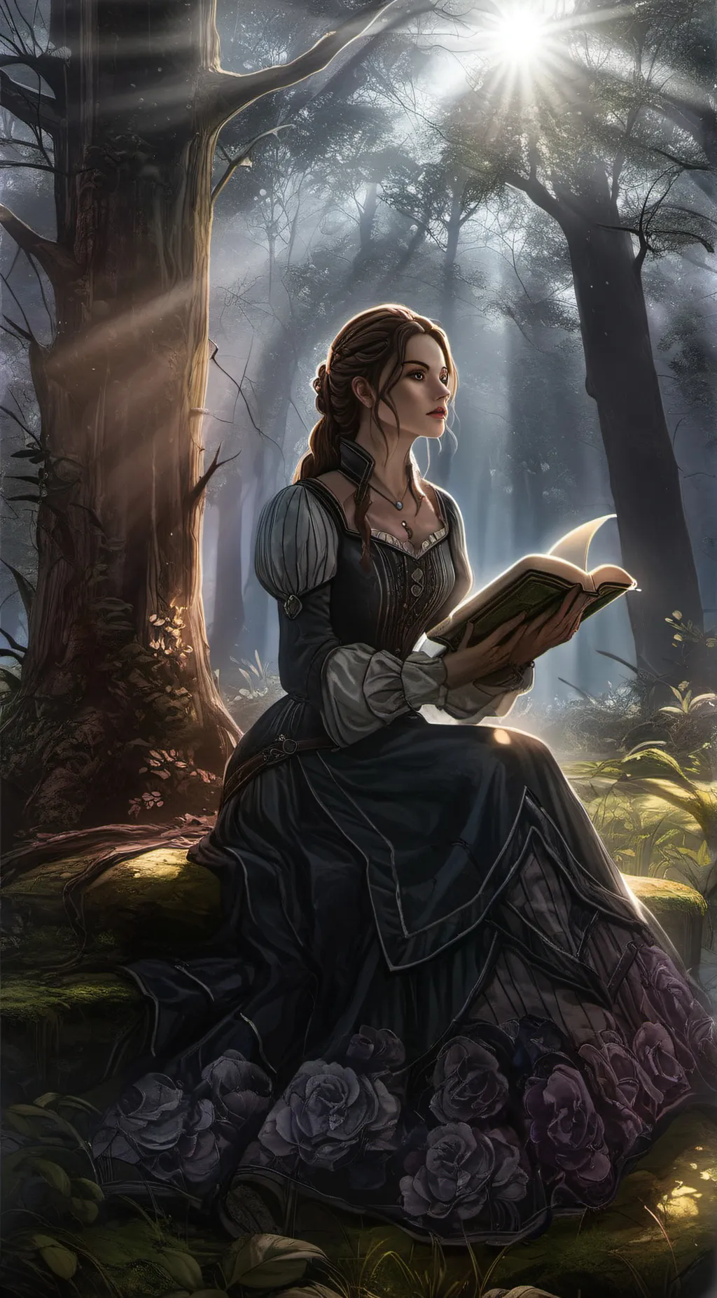 ai character: Rose background