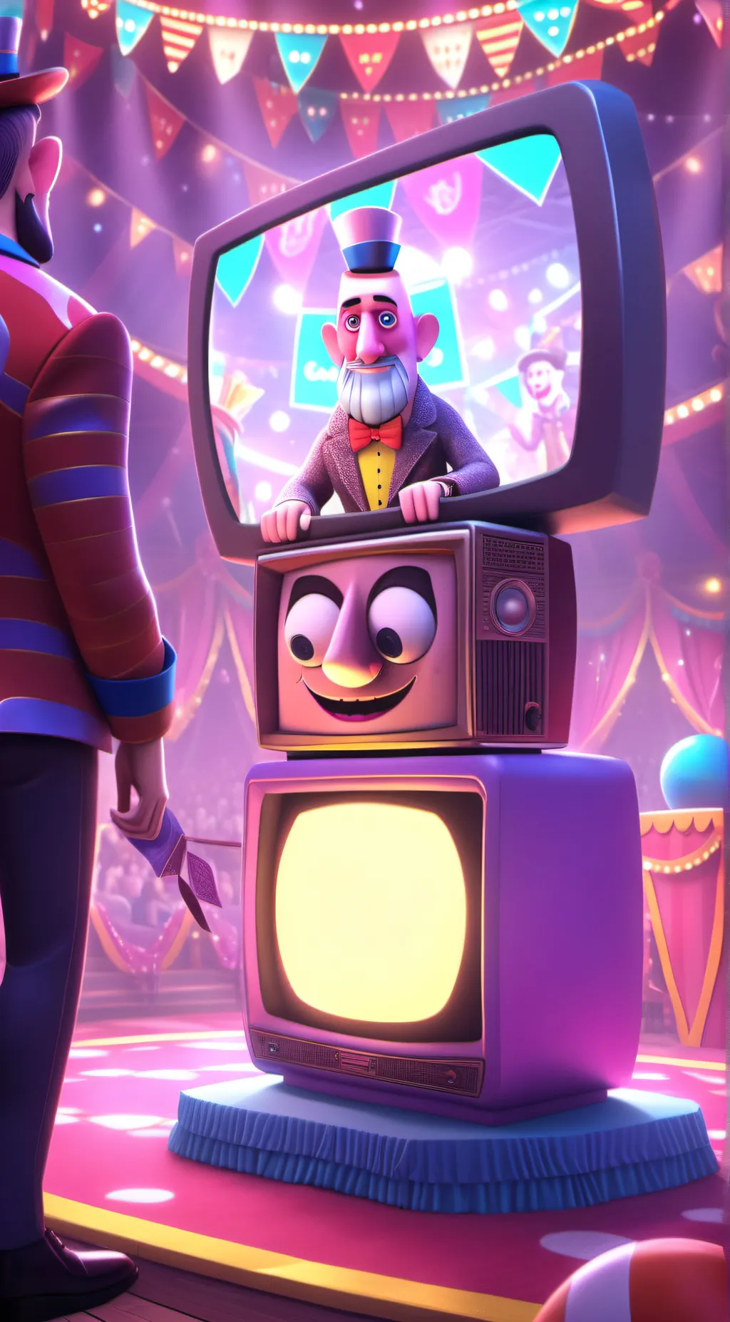 ai character: Skipidi toilet/dig background