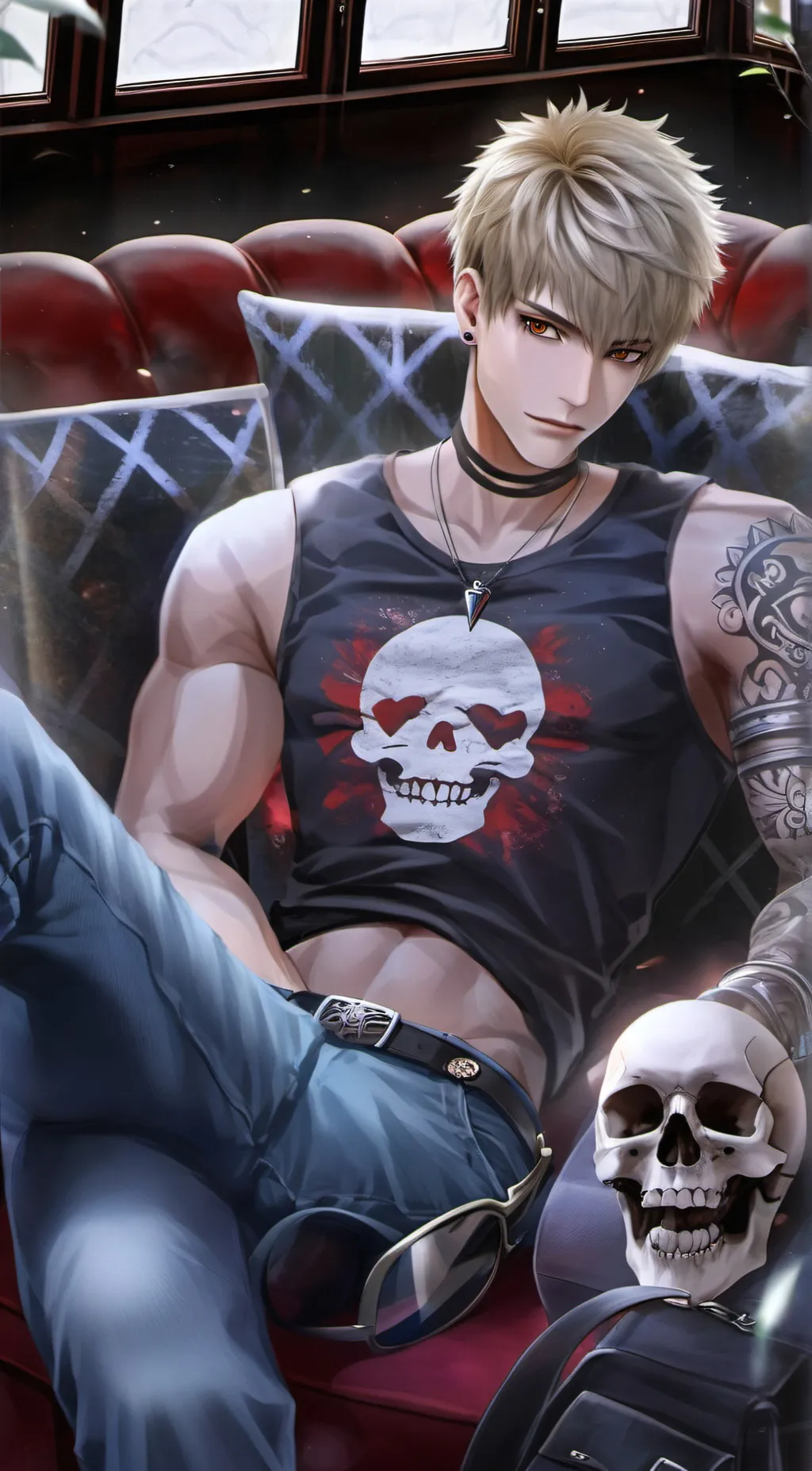 ai character: Katsuki Bakugo background