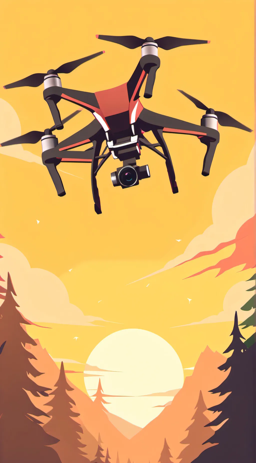 ai character: Police drone background