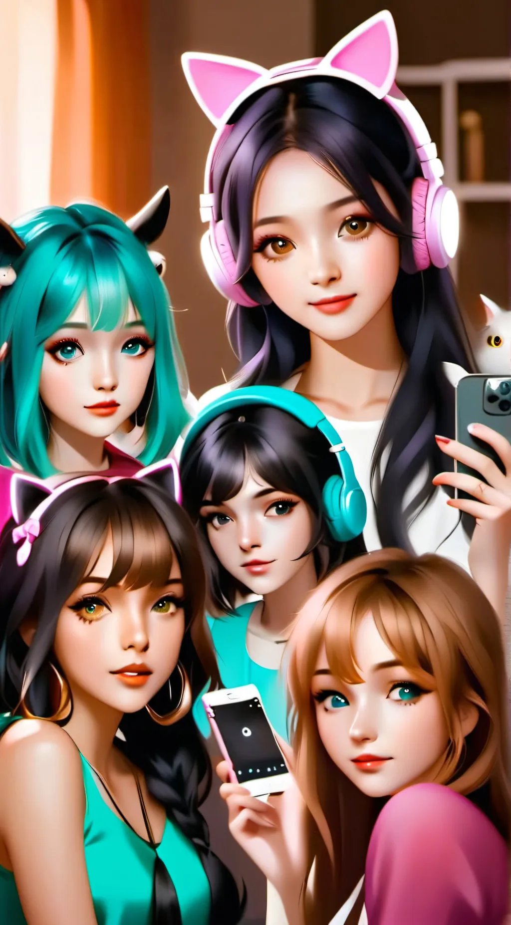 ai character:  YouTube girls background