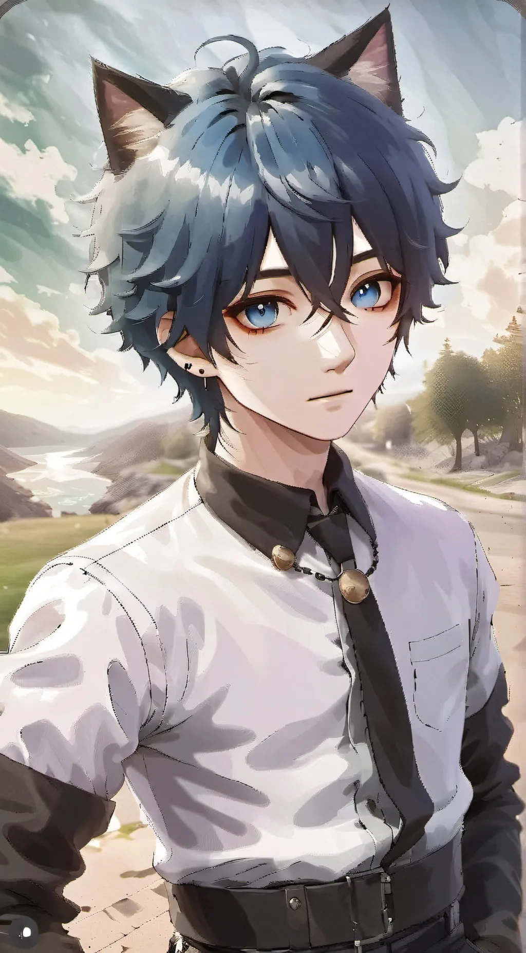 ai character: Milo  background