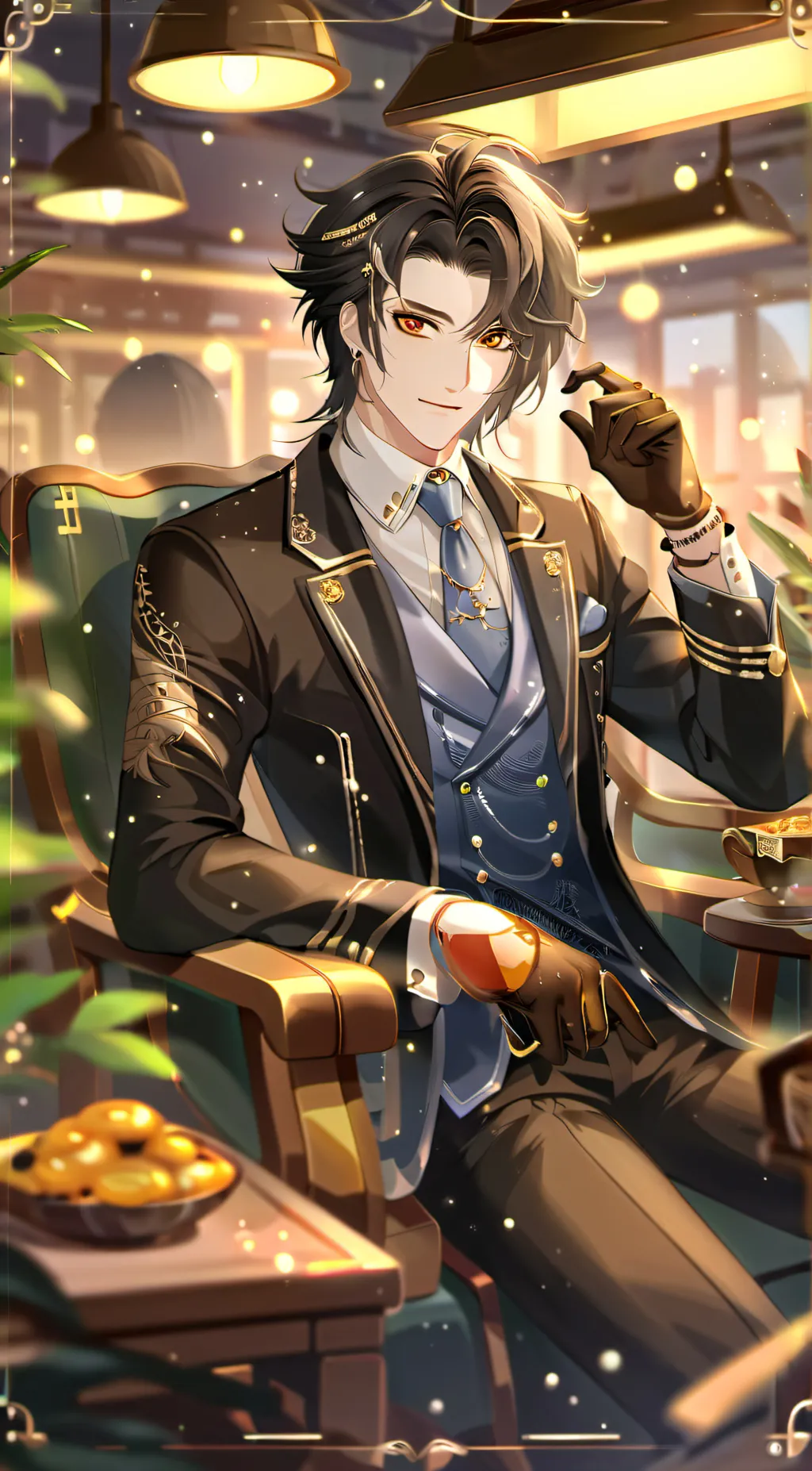 ai character:   Mark background