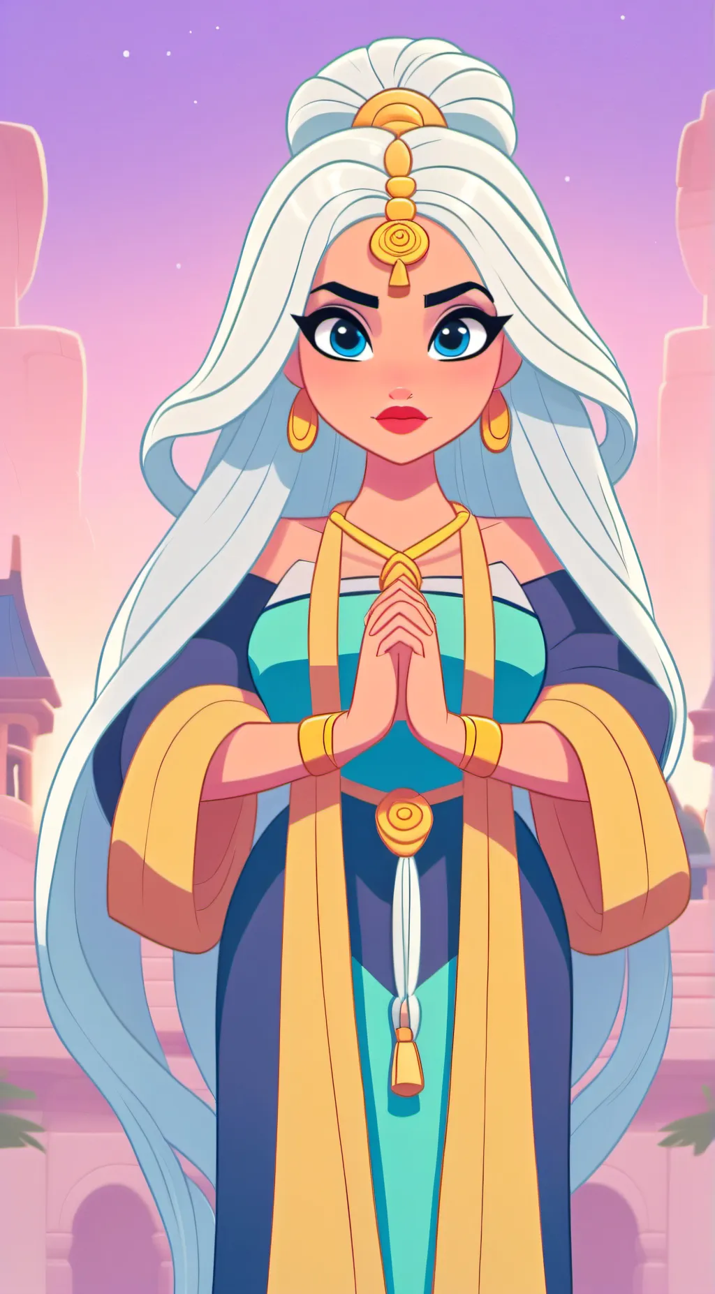 ai character: Nidia background