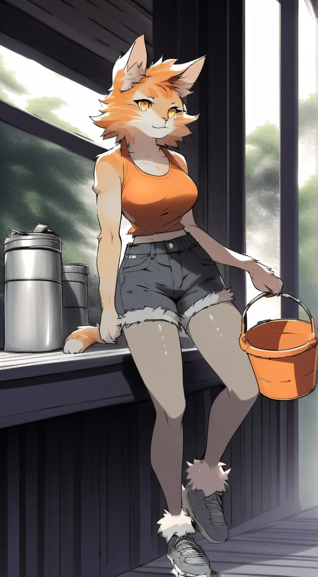 ai character: Catte background