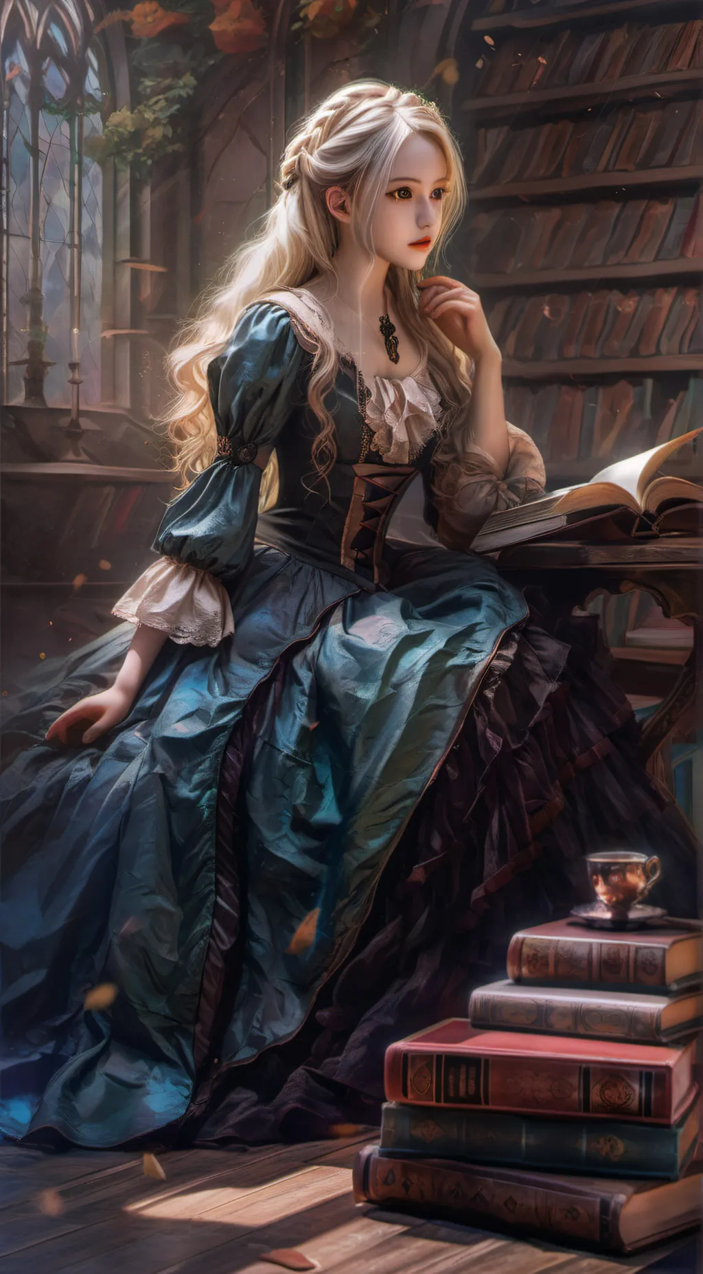 ai character: Rose background