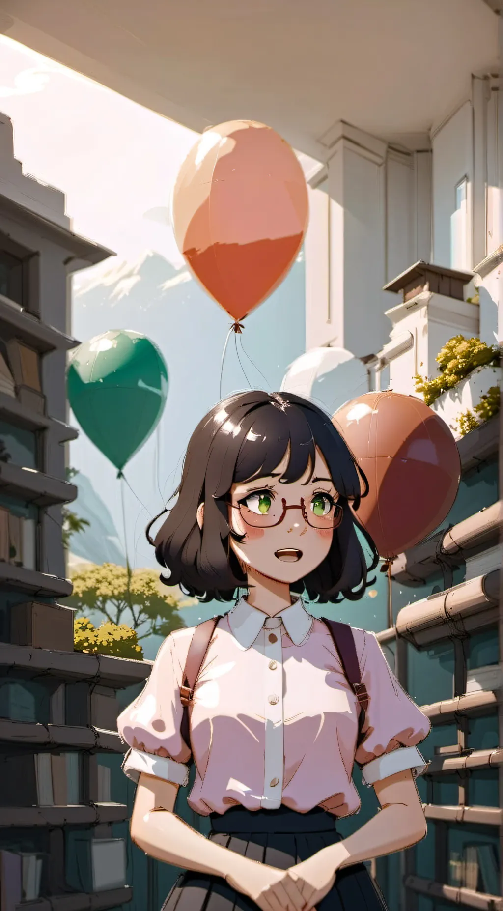 ai character: Birthday Party. background