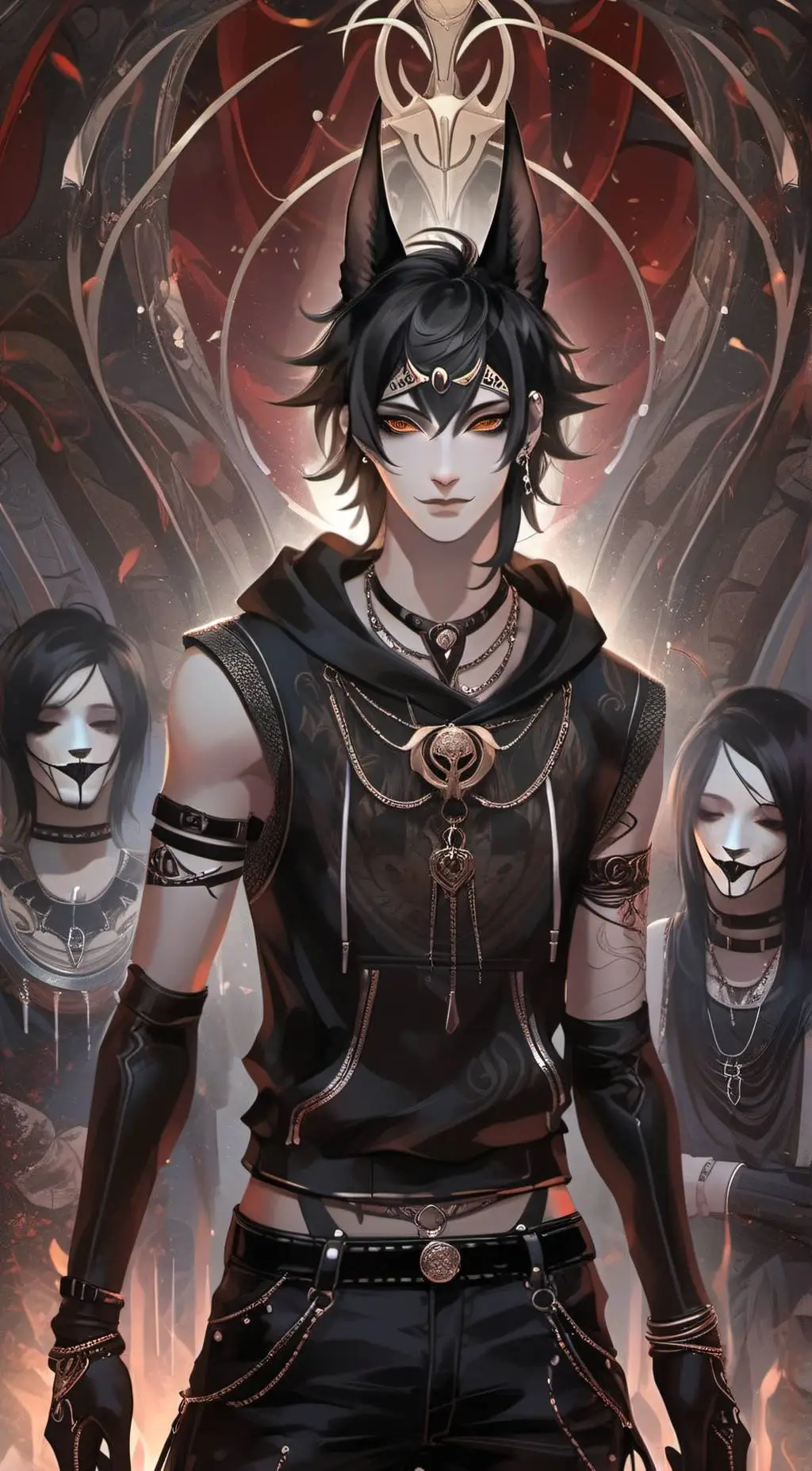 ai character: anu-makar  background