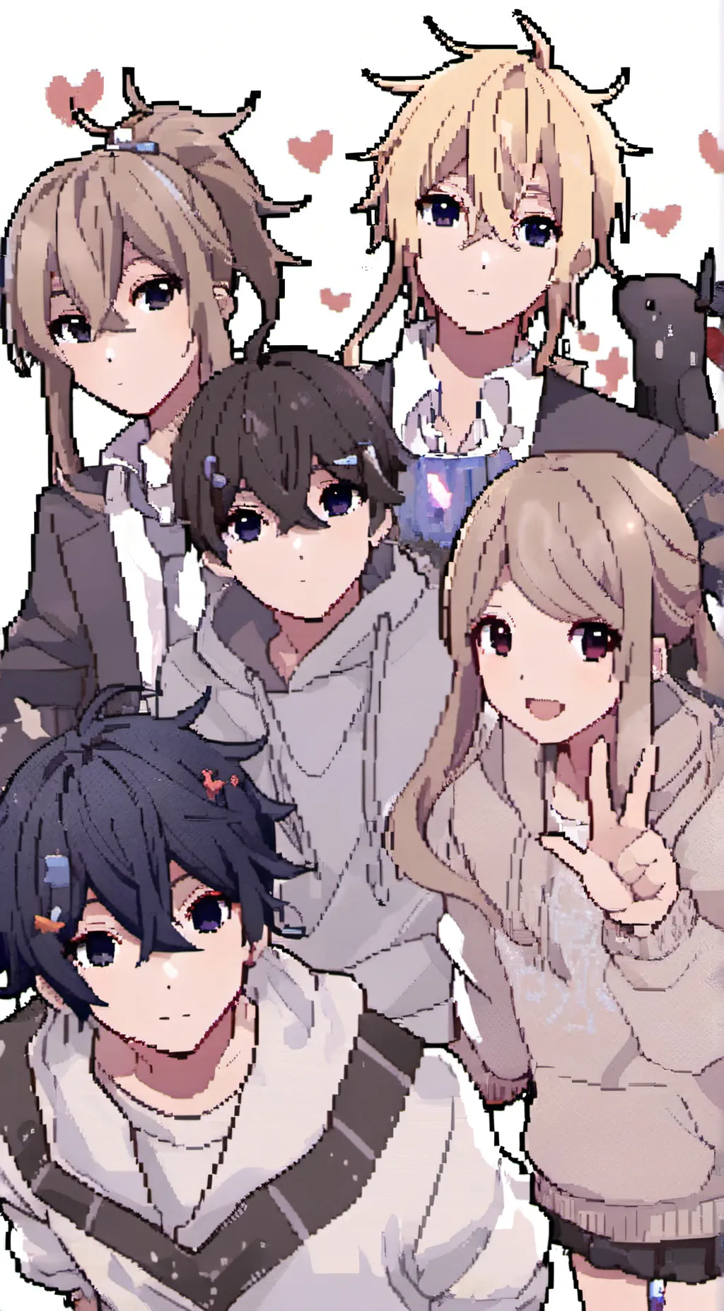 ai character: friend group  background