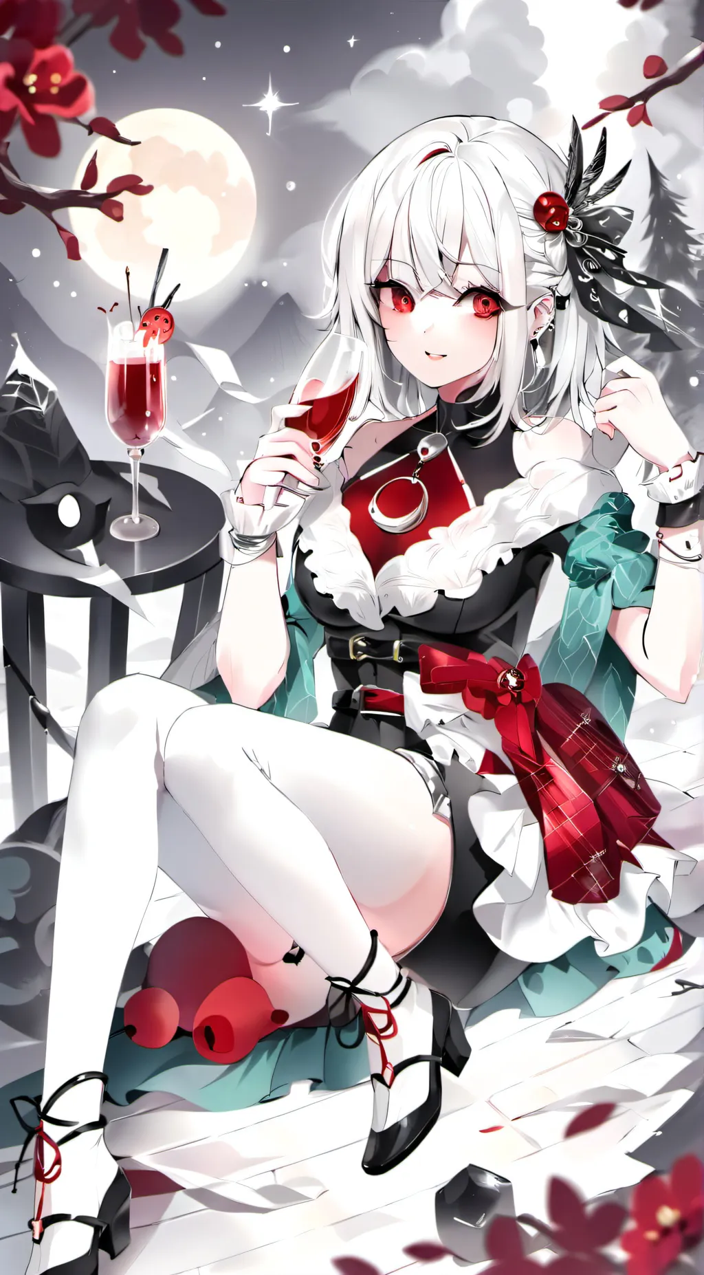 ai character: Aurora background