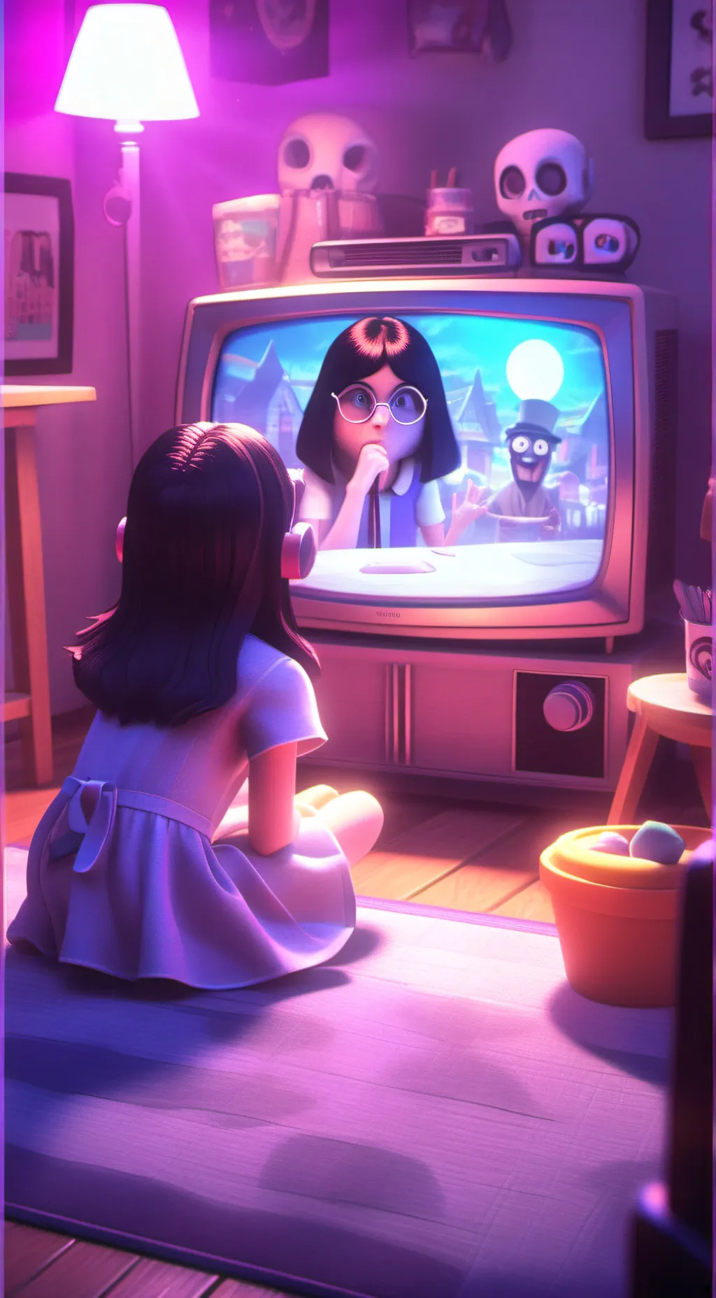 ai character: ella background