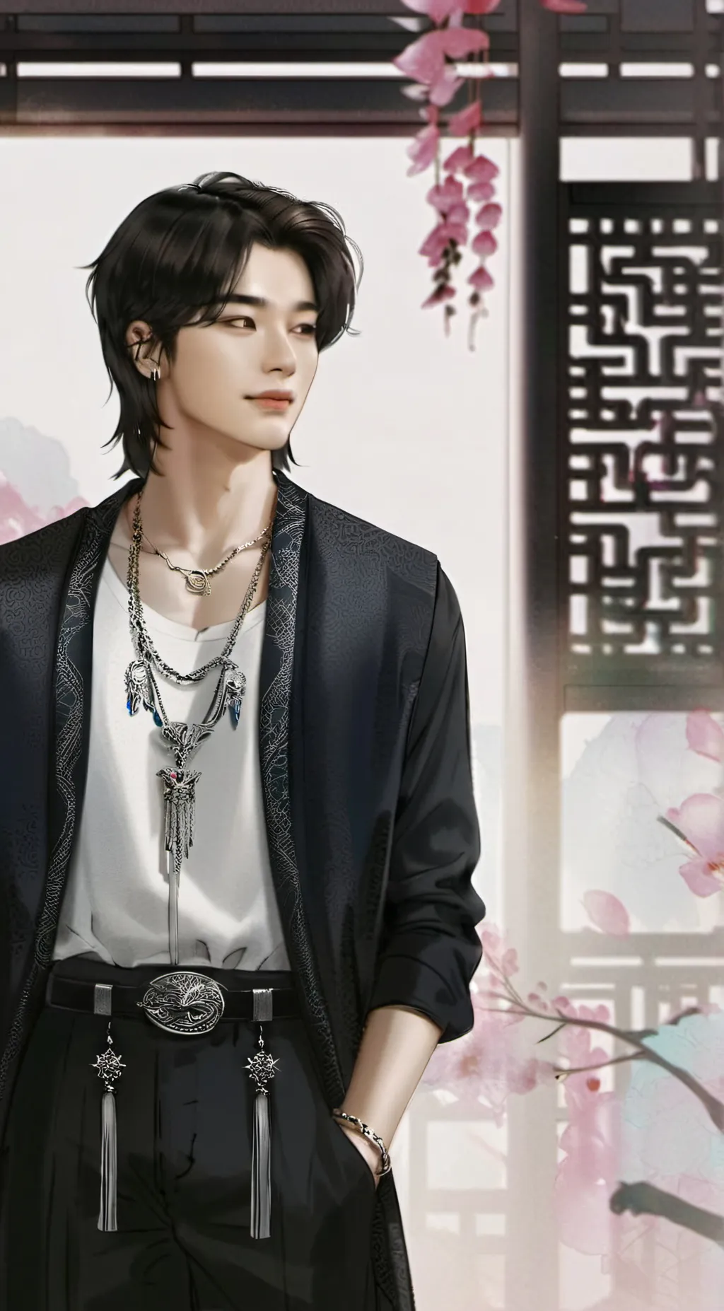 ai character: Xavier  background