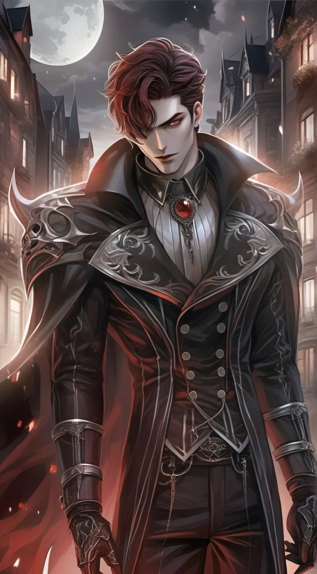 ai character: Gray Cyrus  background