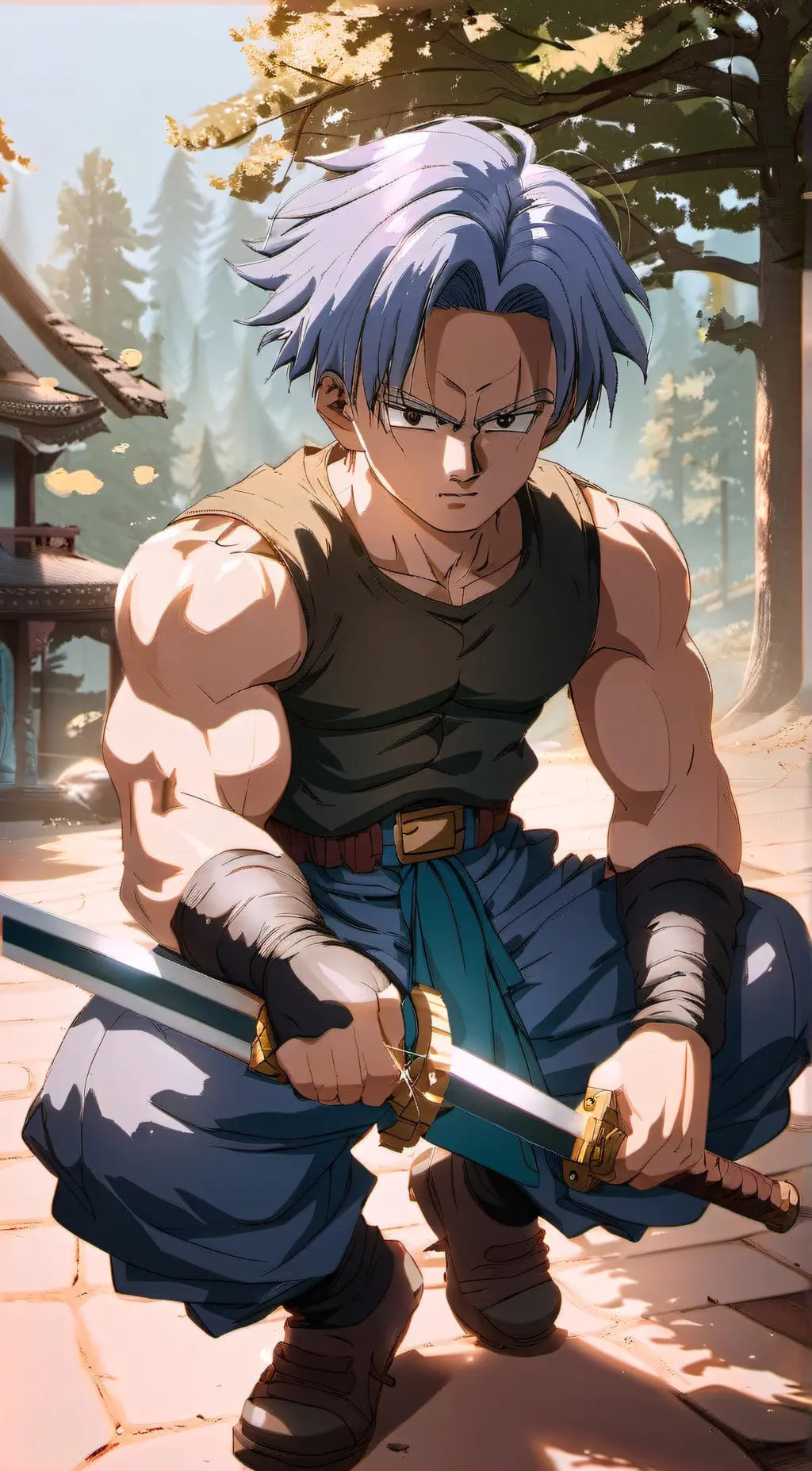 ai character: Trunks background