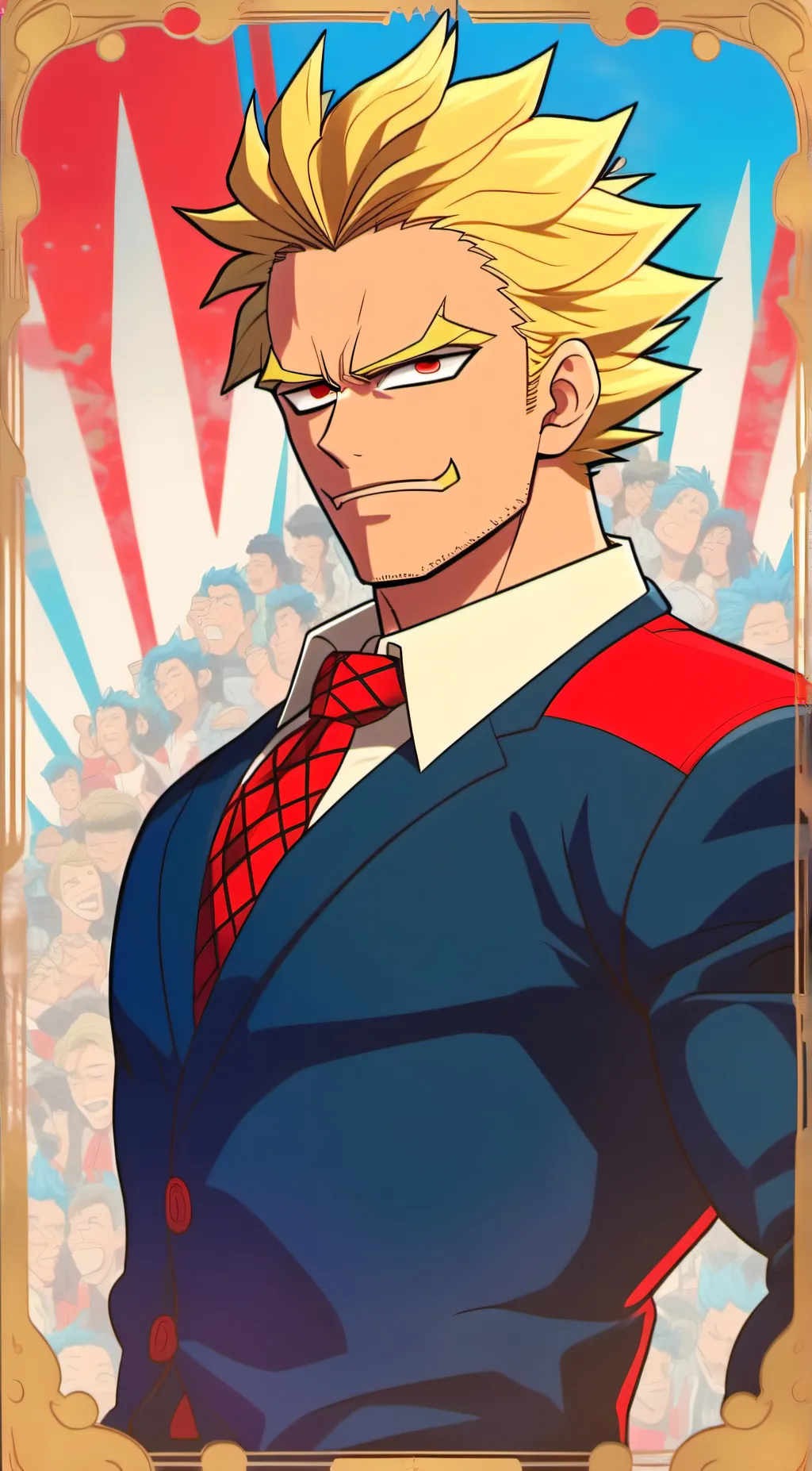 ai character: All might  background