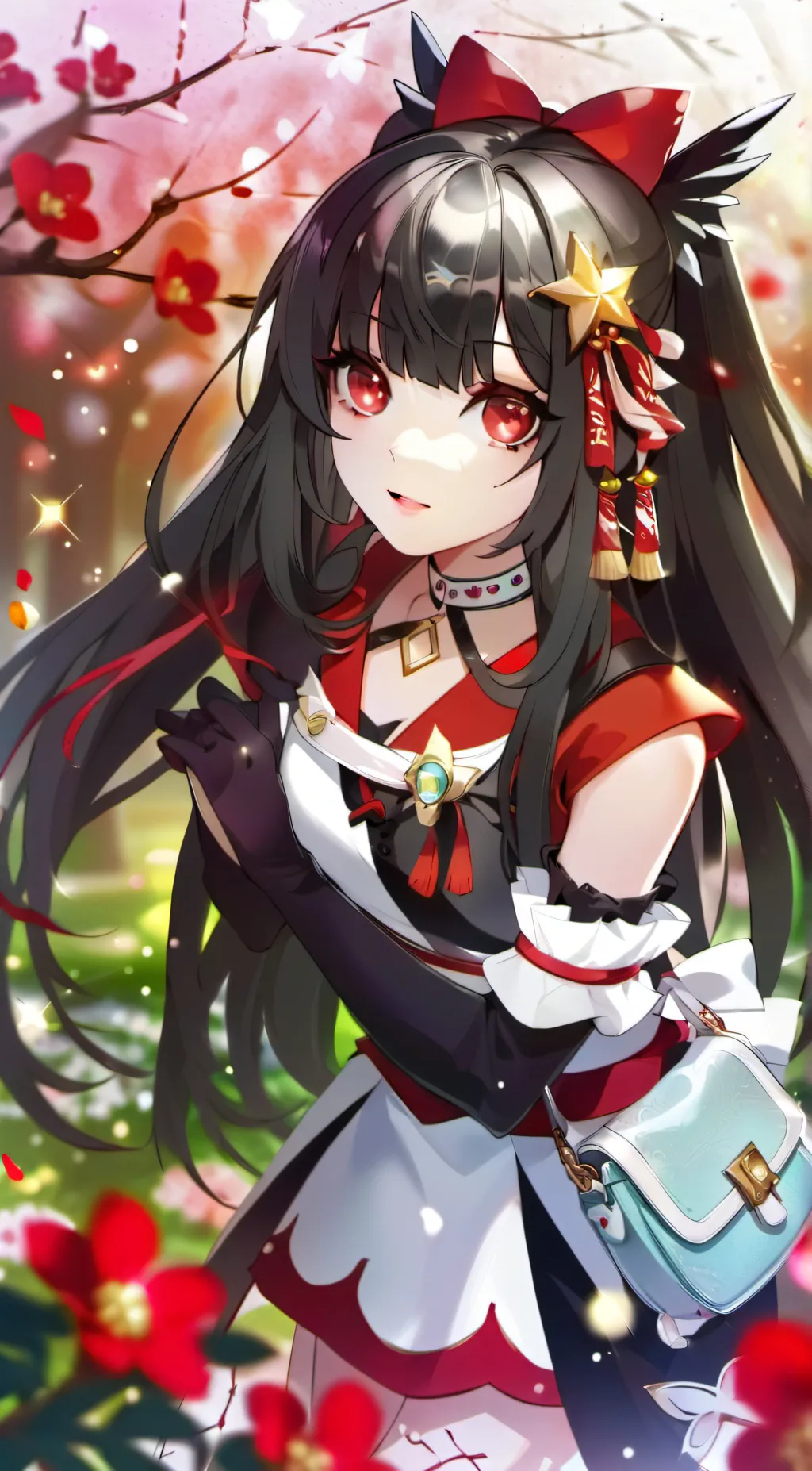 ai character: Sparkle background