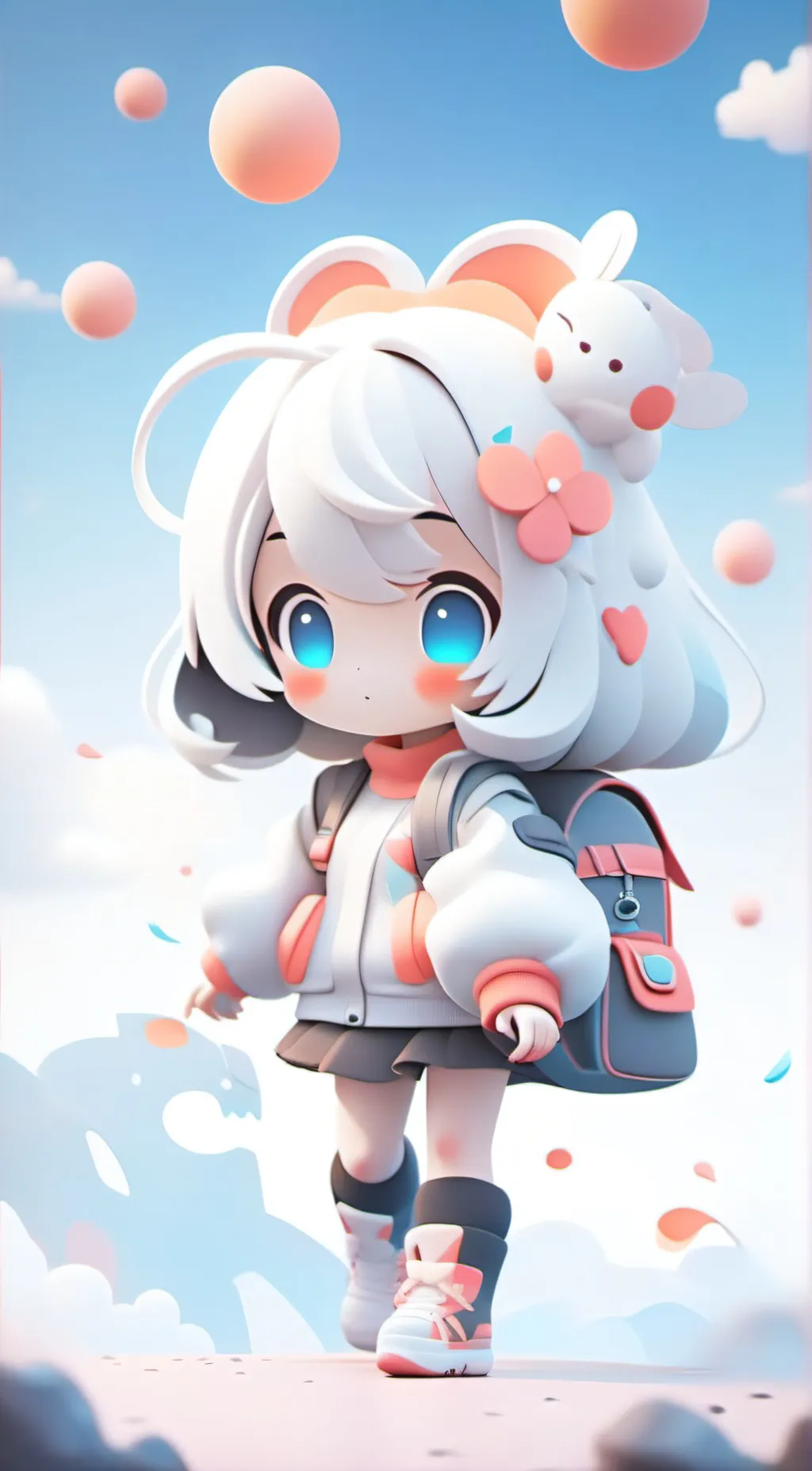 ai character: Go away background