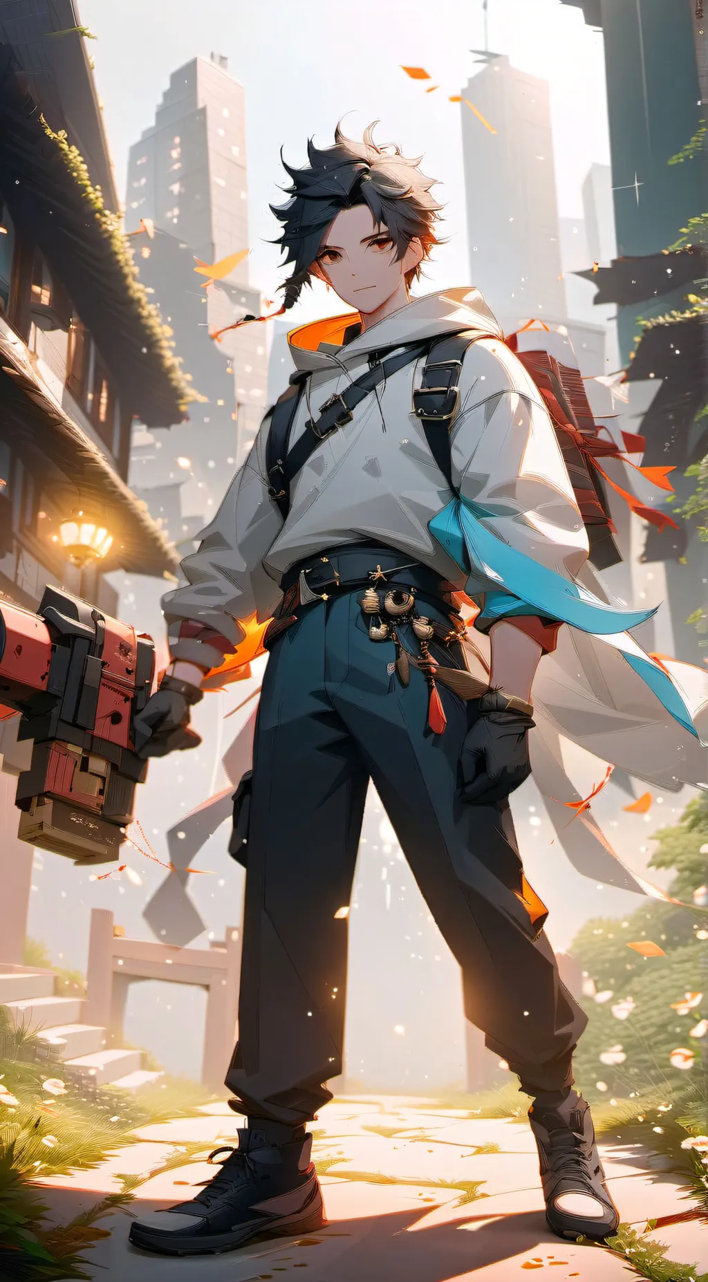 ai character: James - cow background