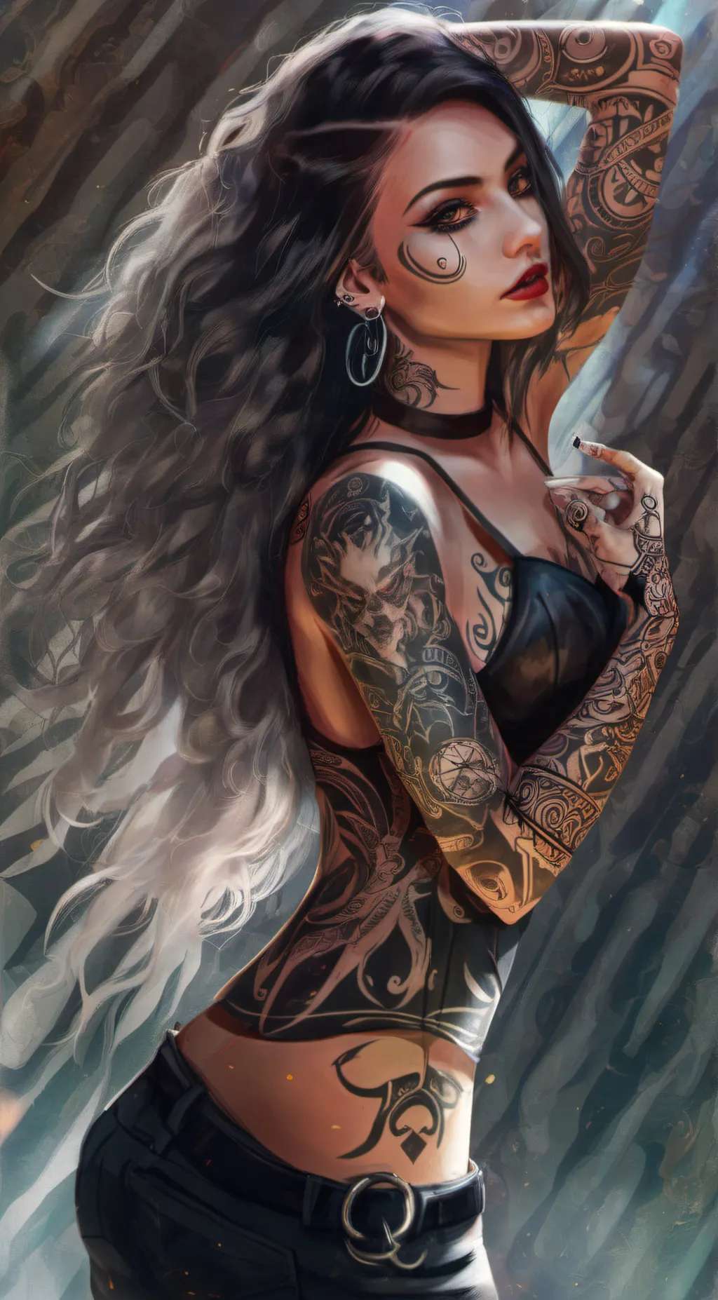 ai character: Tia background