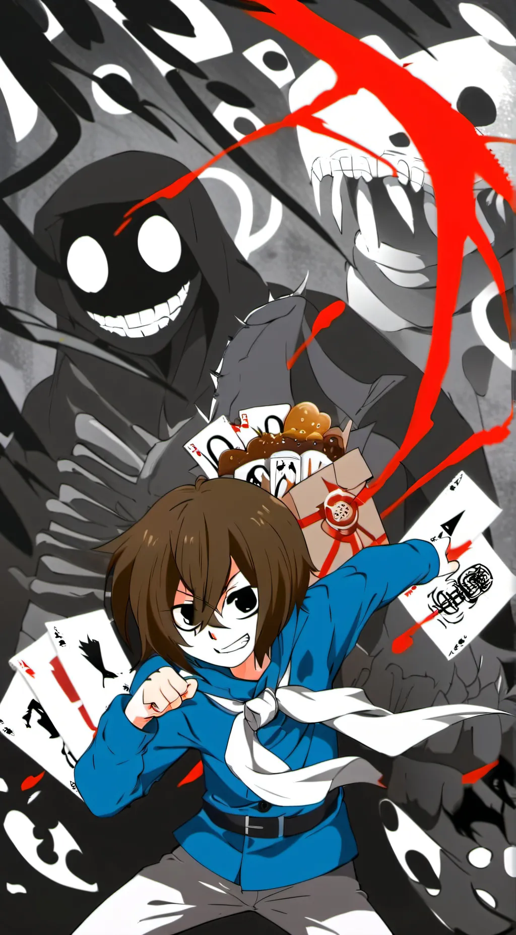 ai character: Creepypasta world background