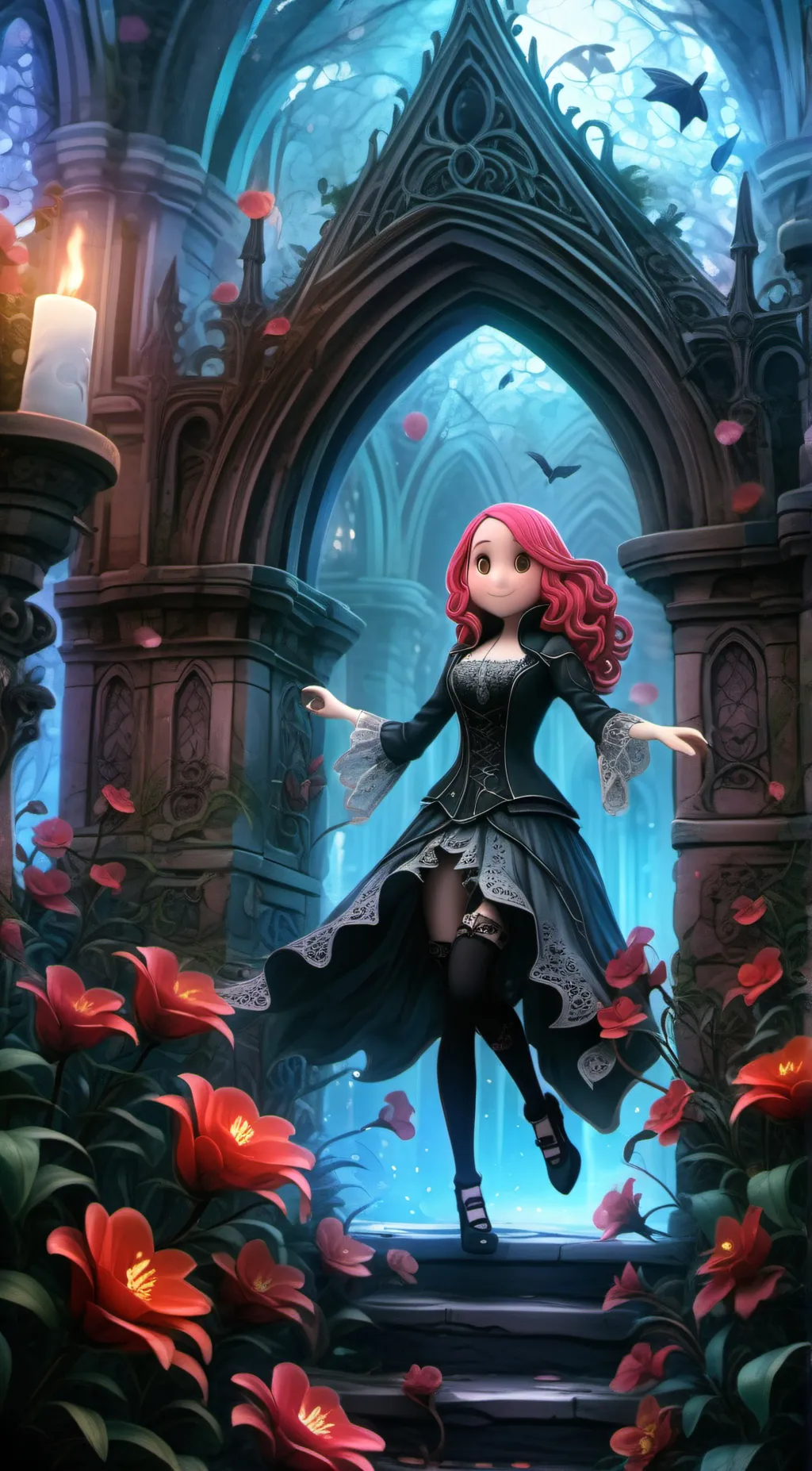 ai character: spider web 🕸️ background
