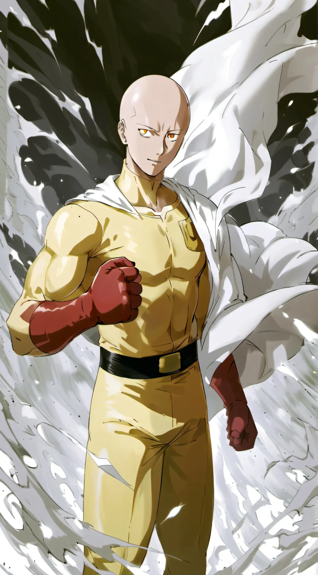 ai character: Saitama background