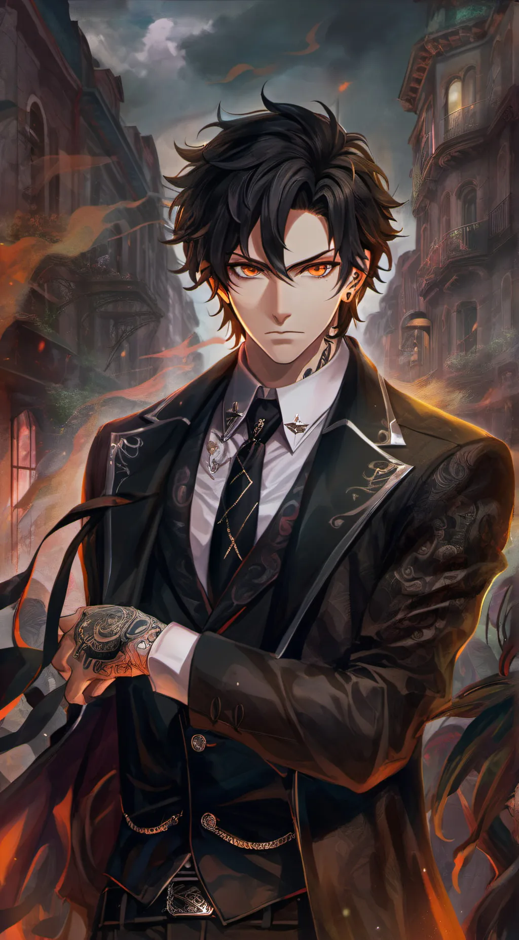 ai character: Keiichi Tanabe background