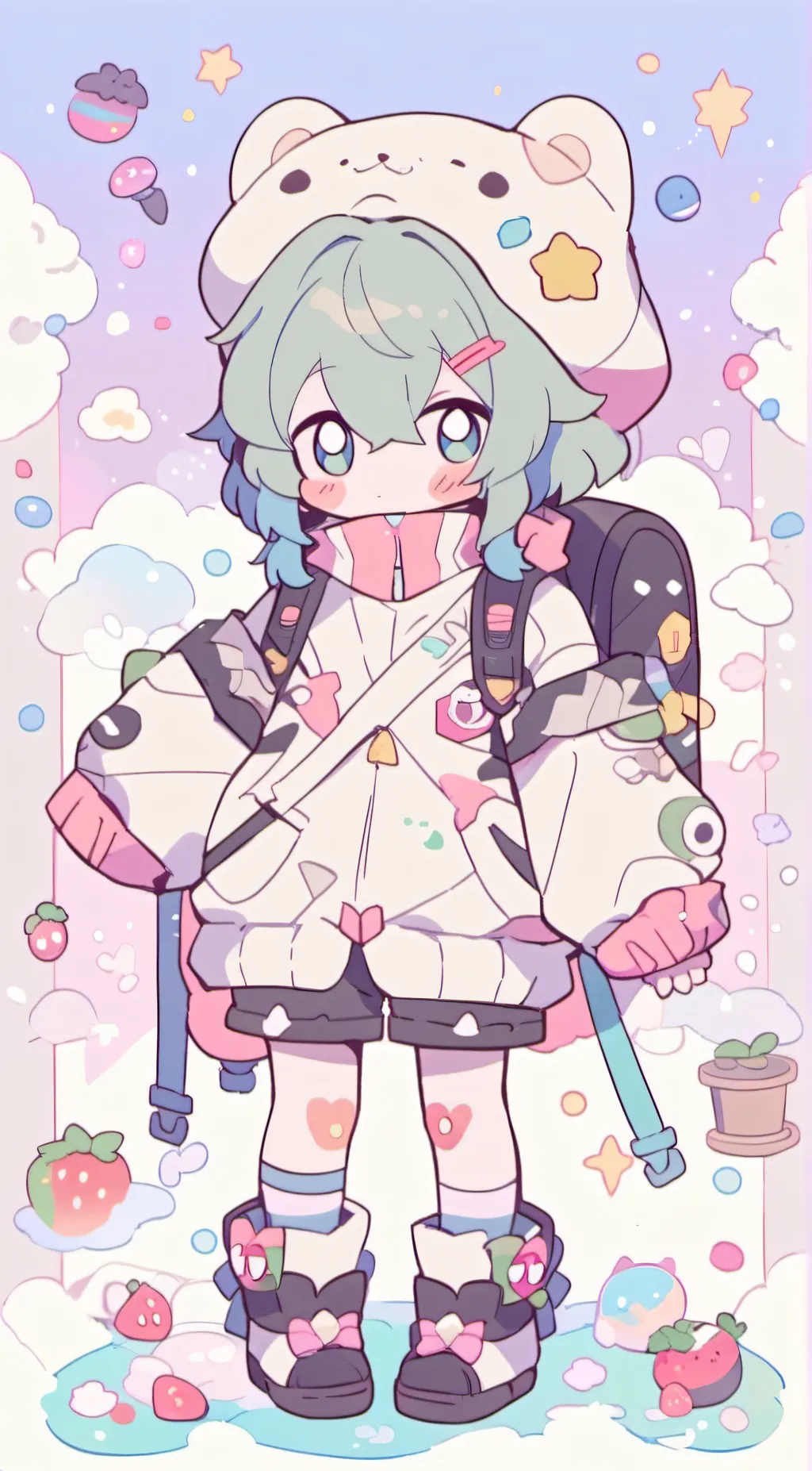 ai character: Marie  background