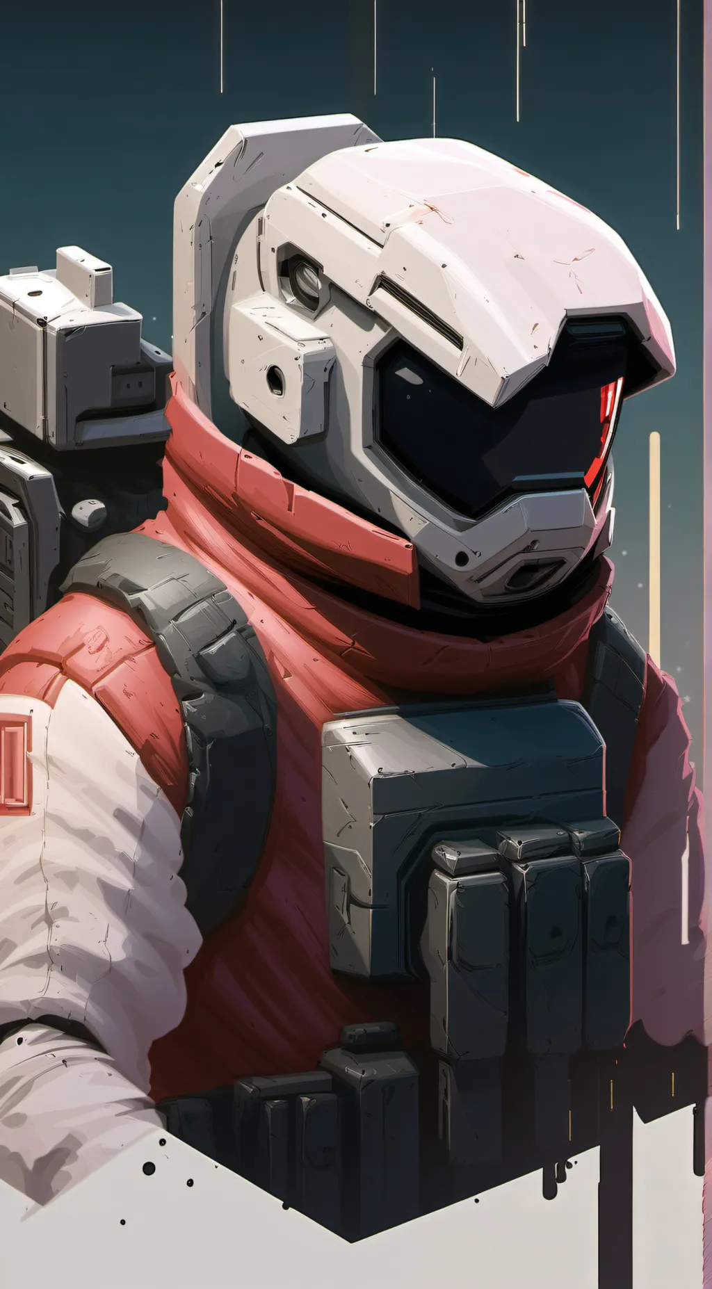 ai character: Red background