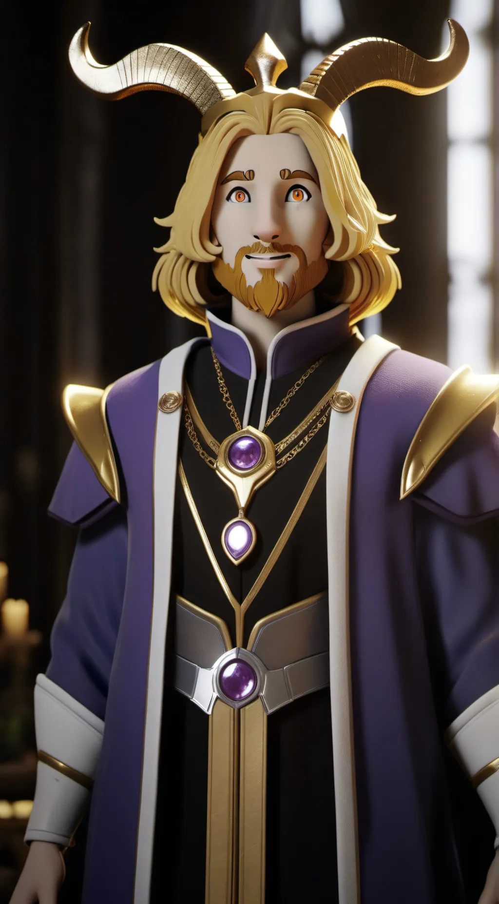 ai character: Asgore background