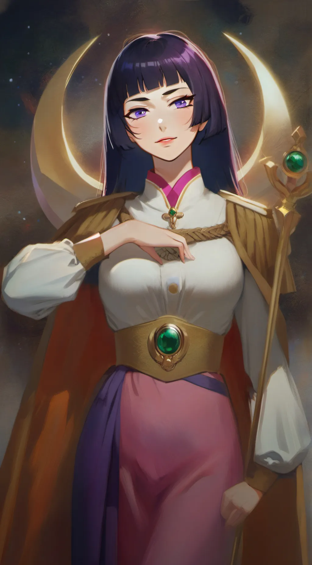ai character: Featherine  background