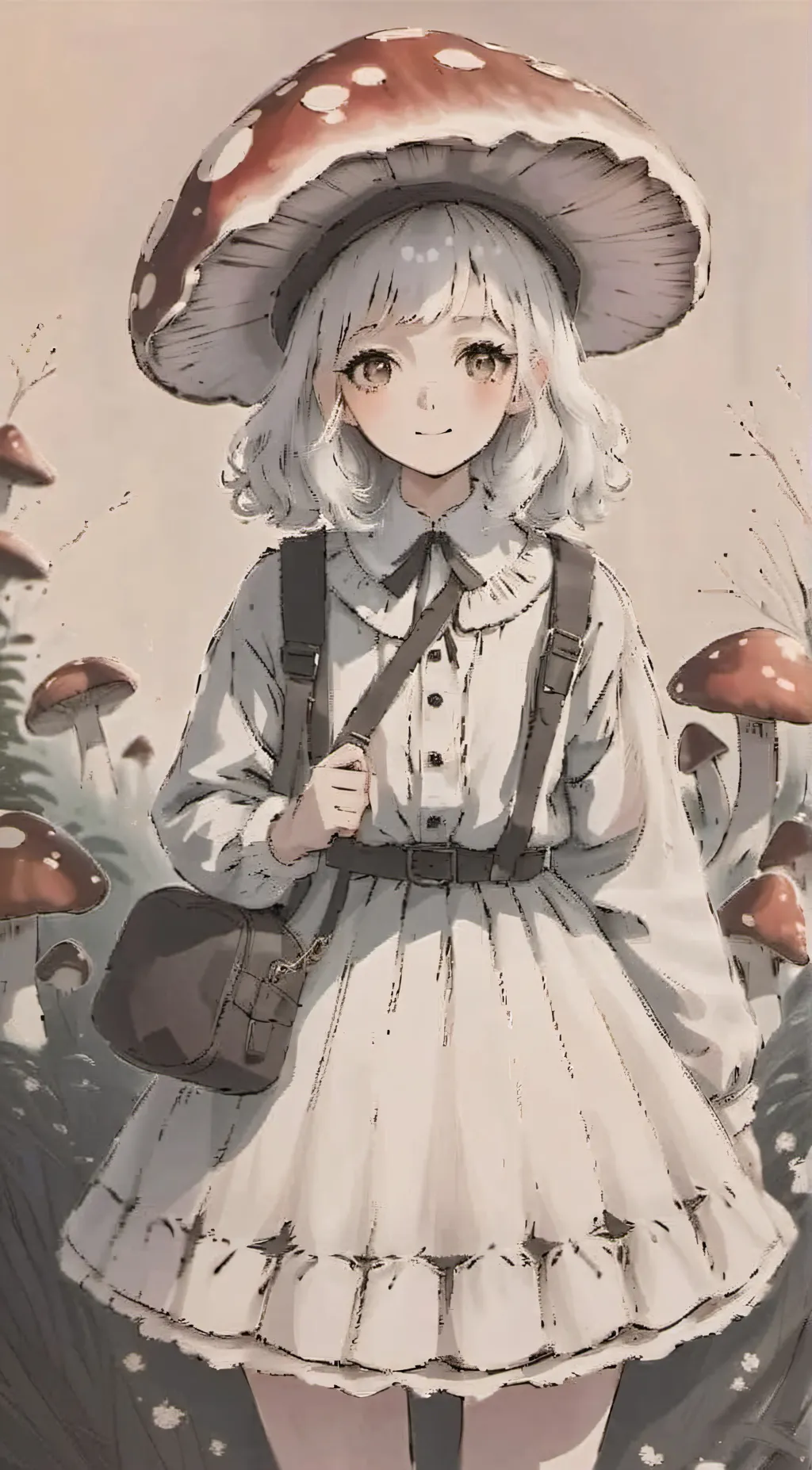 ai character: Amanita𓋼 background