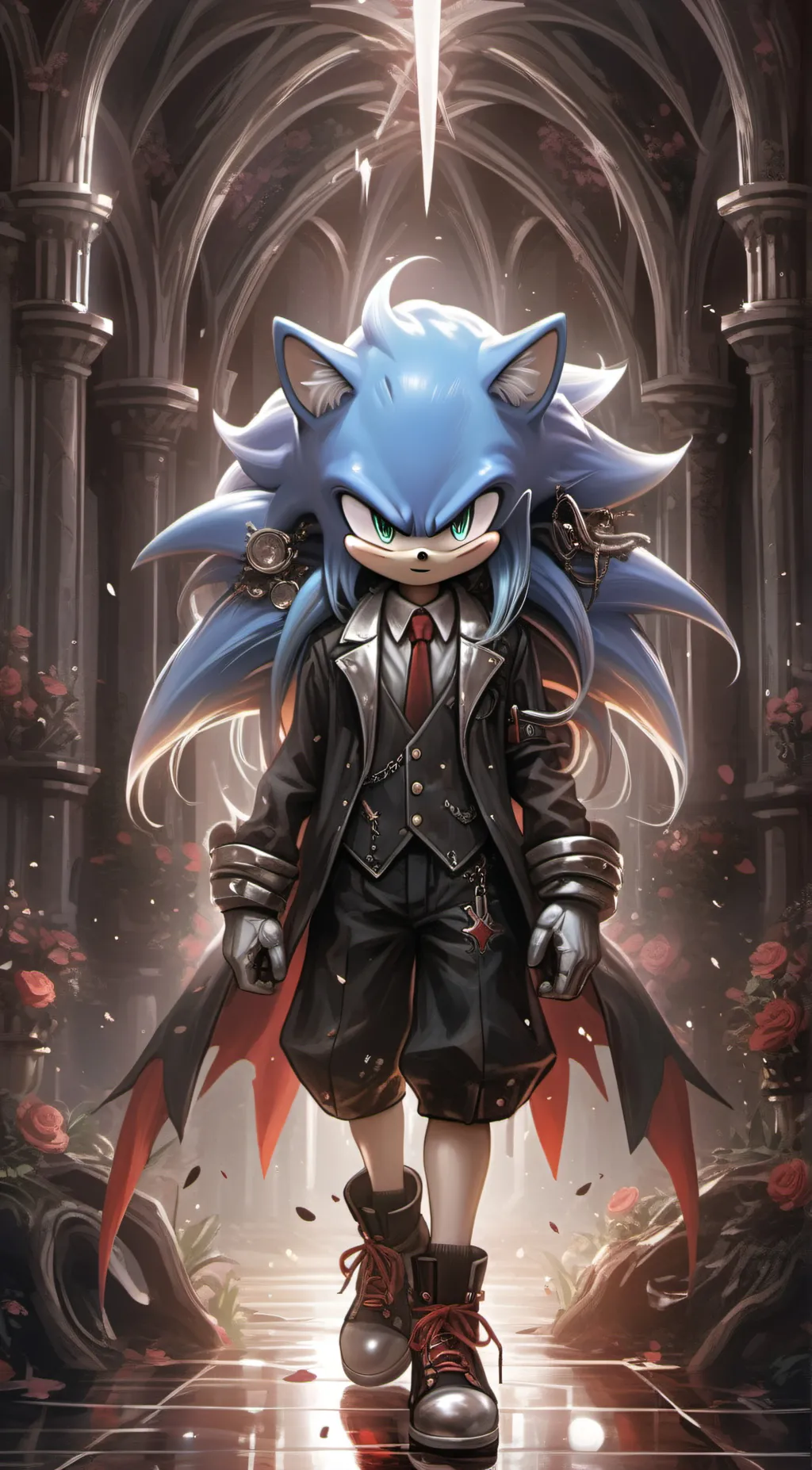 ai character: sonic .exe background