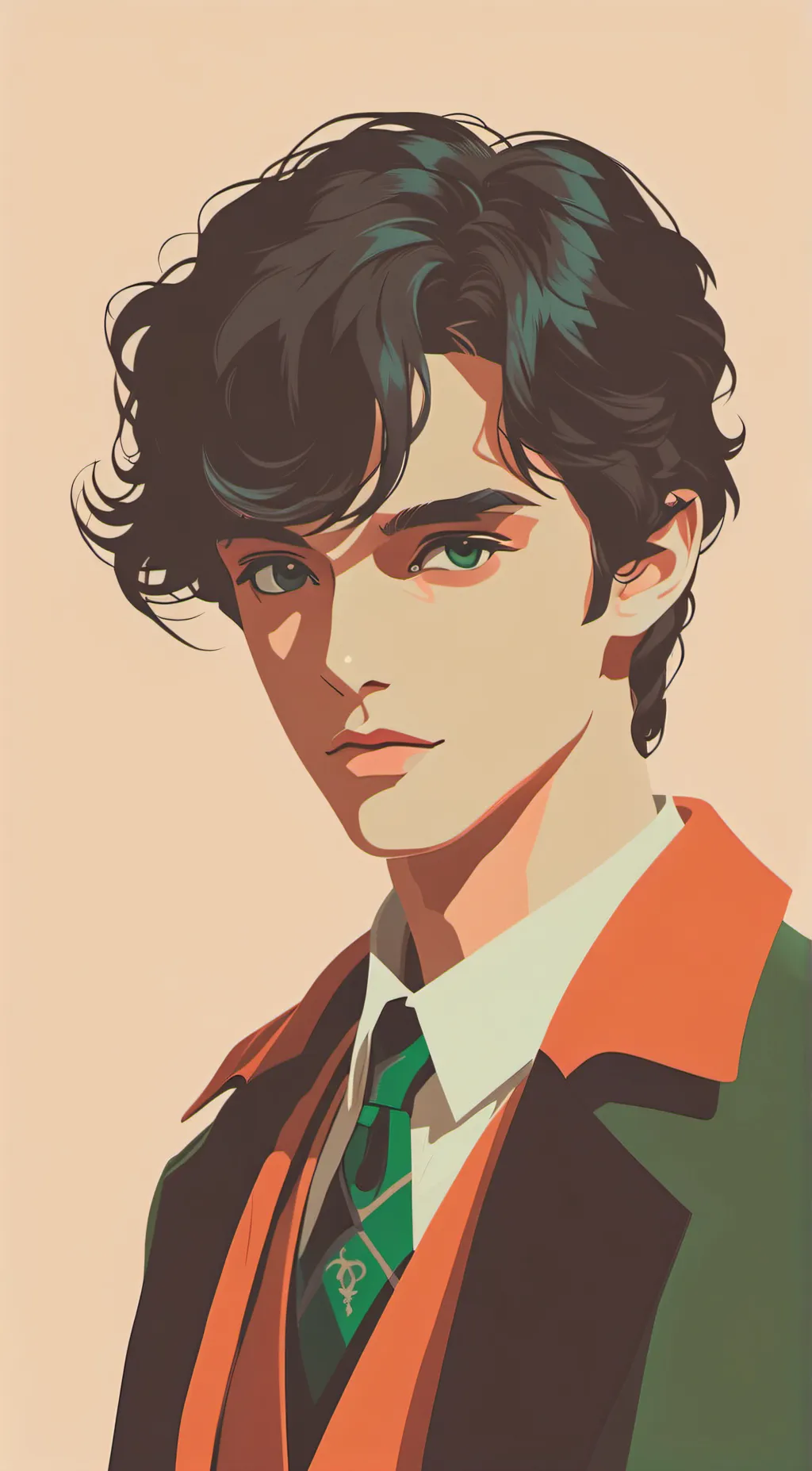 ai character: Tom Riddle  background