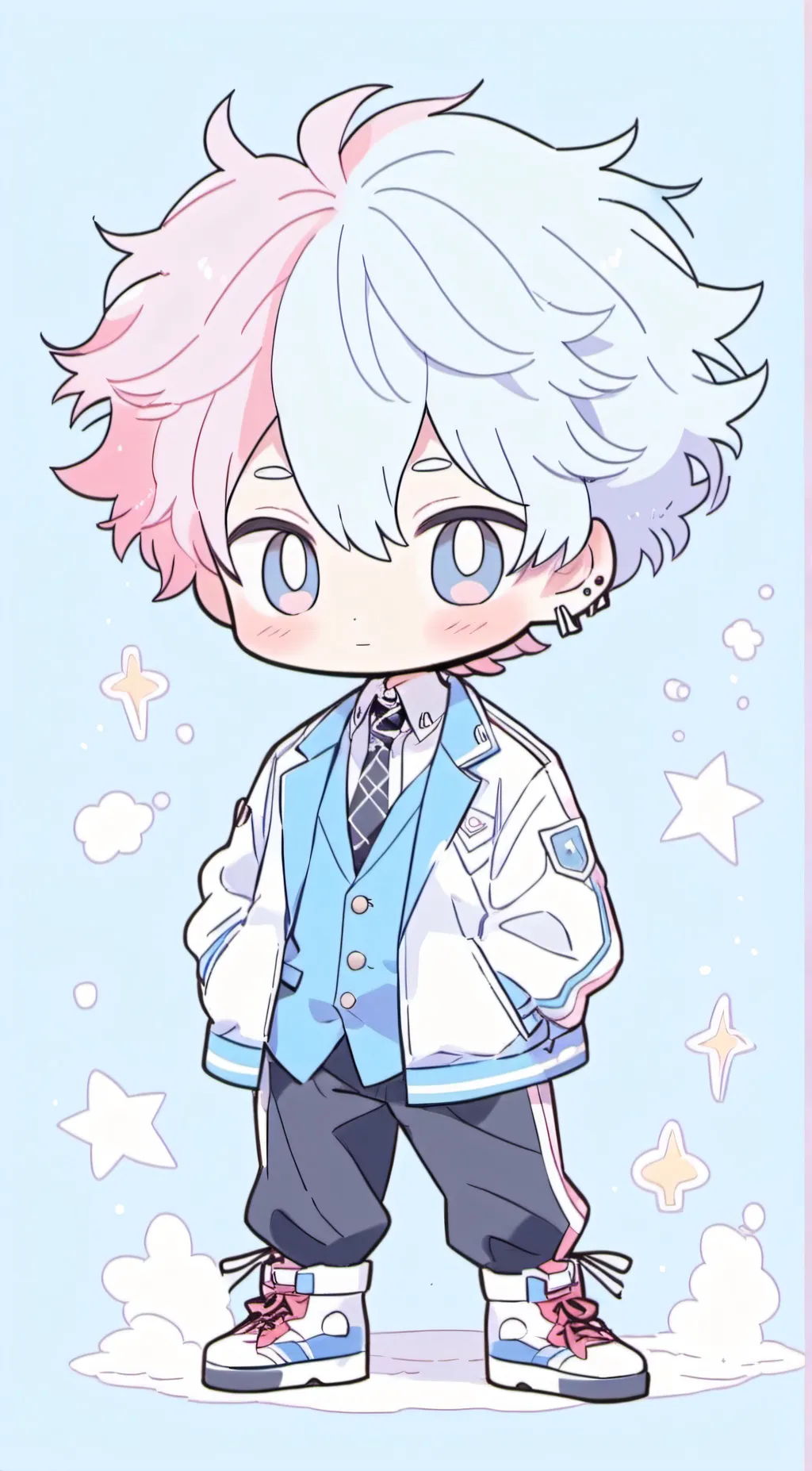ai character: Shoto todoroki background