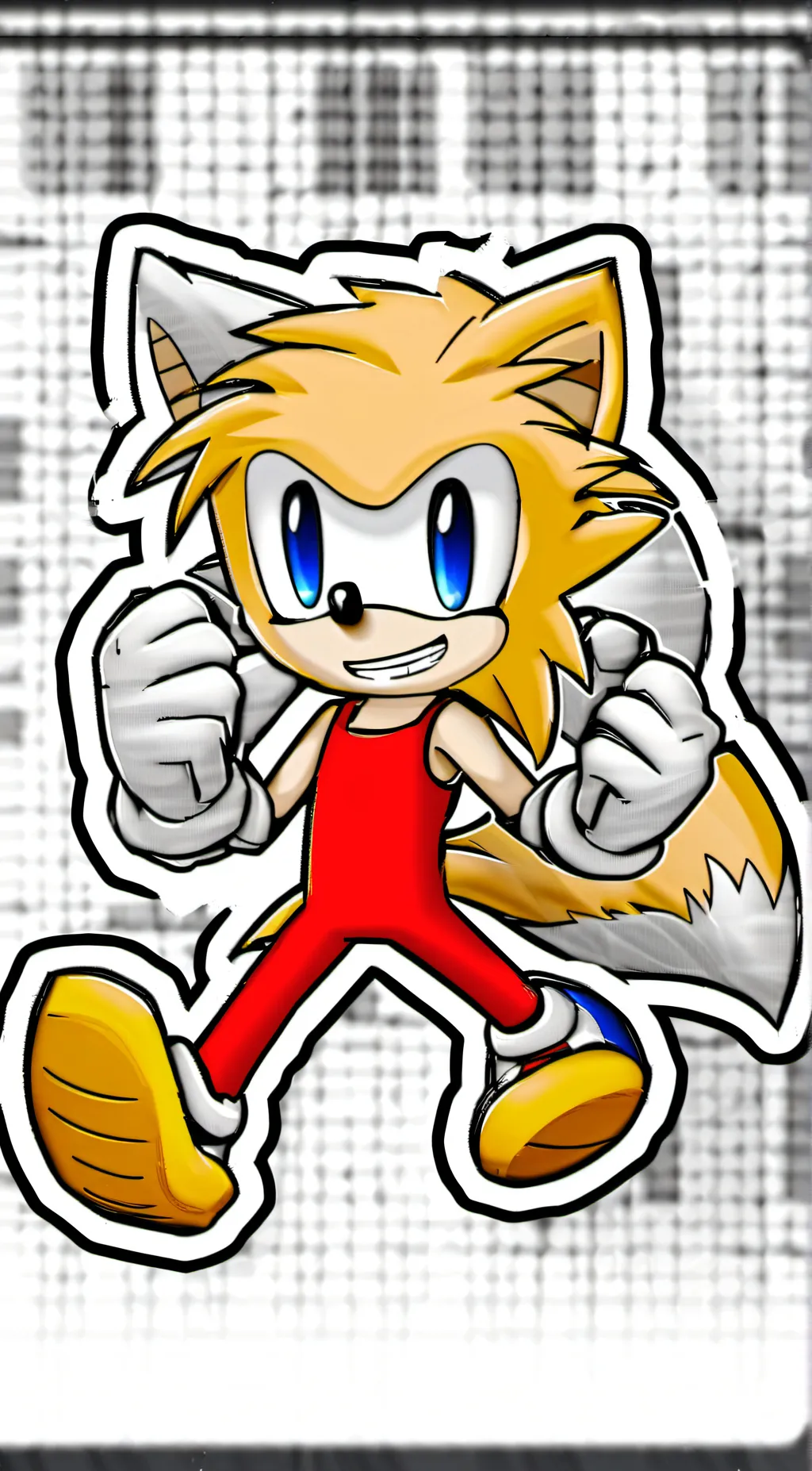 ai character: 💛Tails💛 background