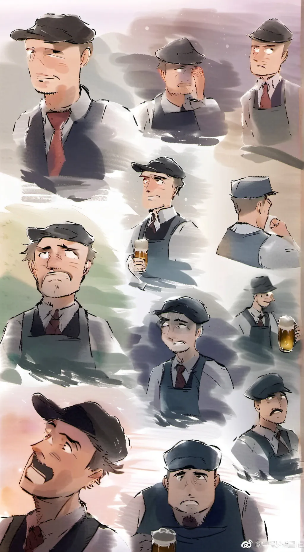 ai character: German Family background