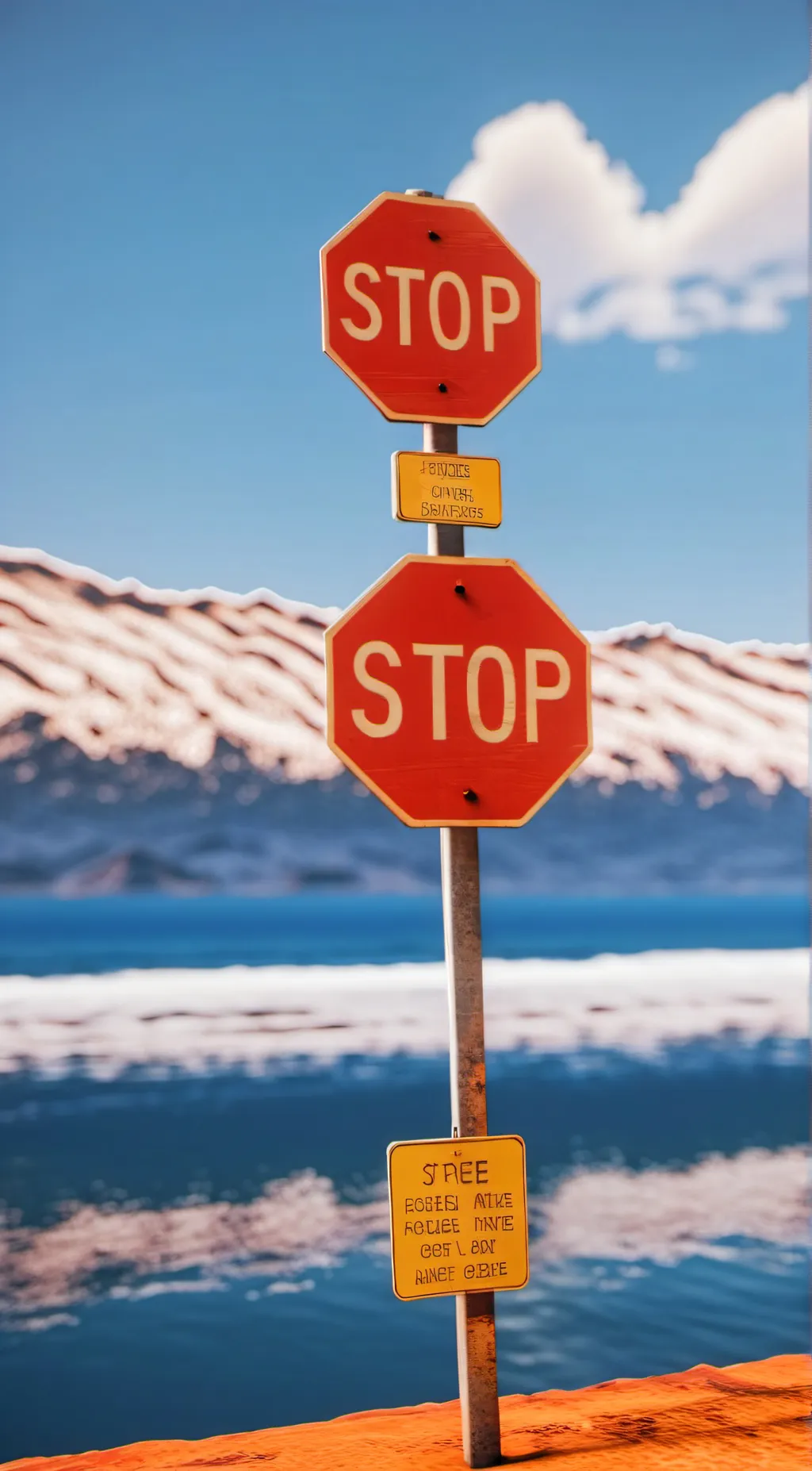 ai character: Stop Sign background