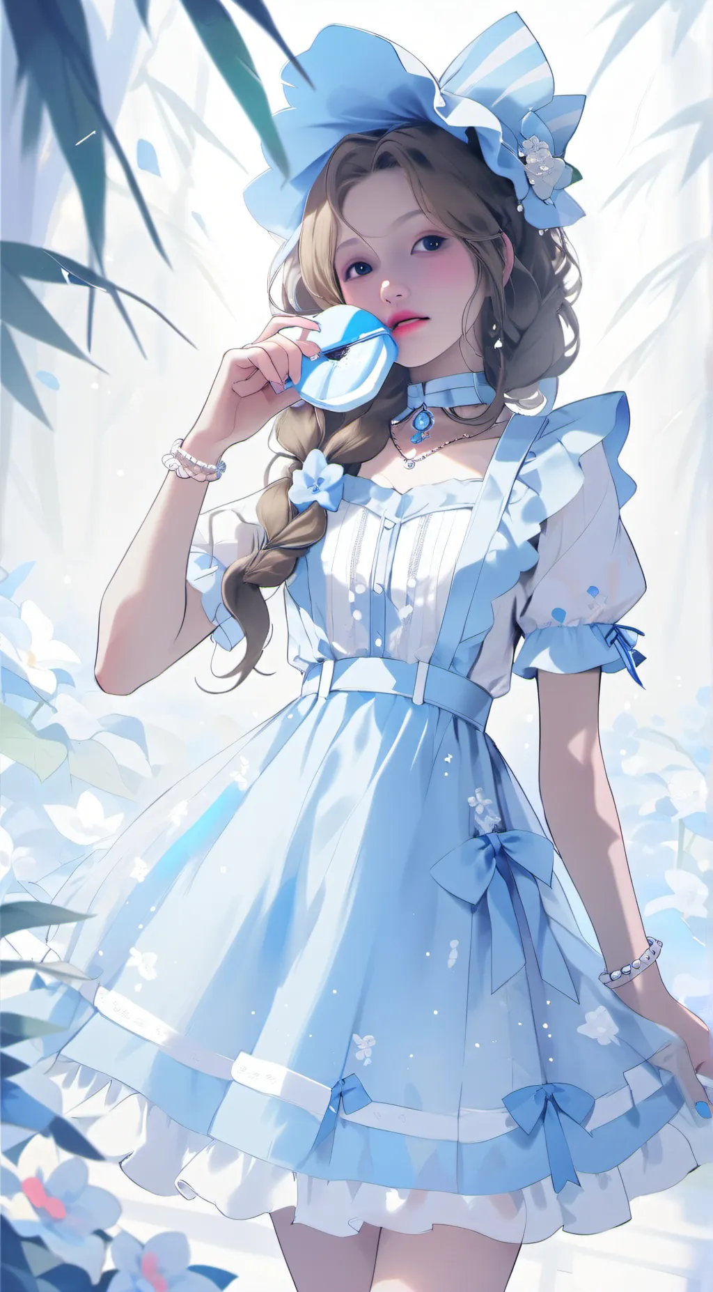 ai character: Rose background
