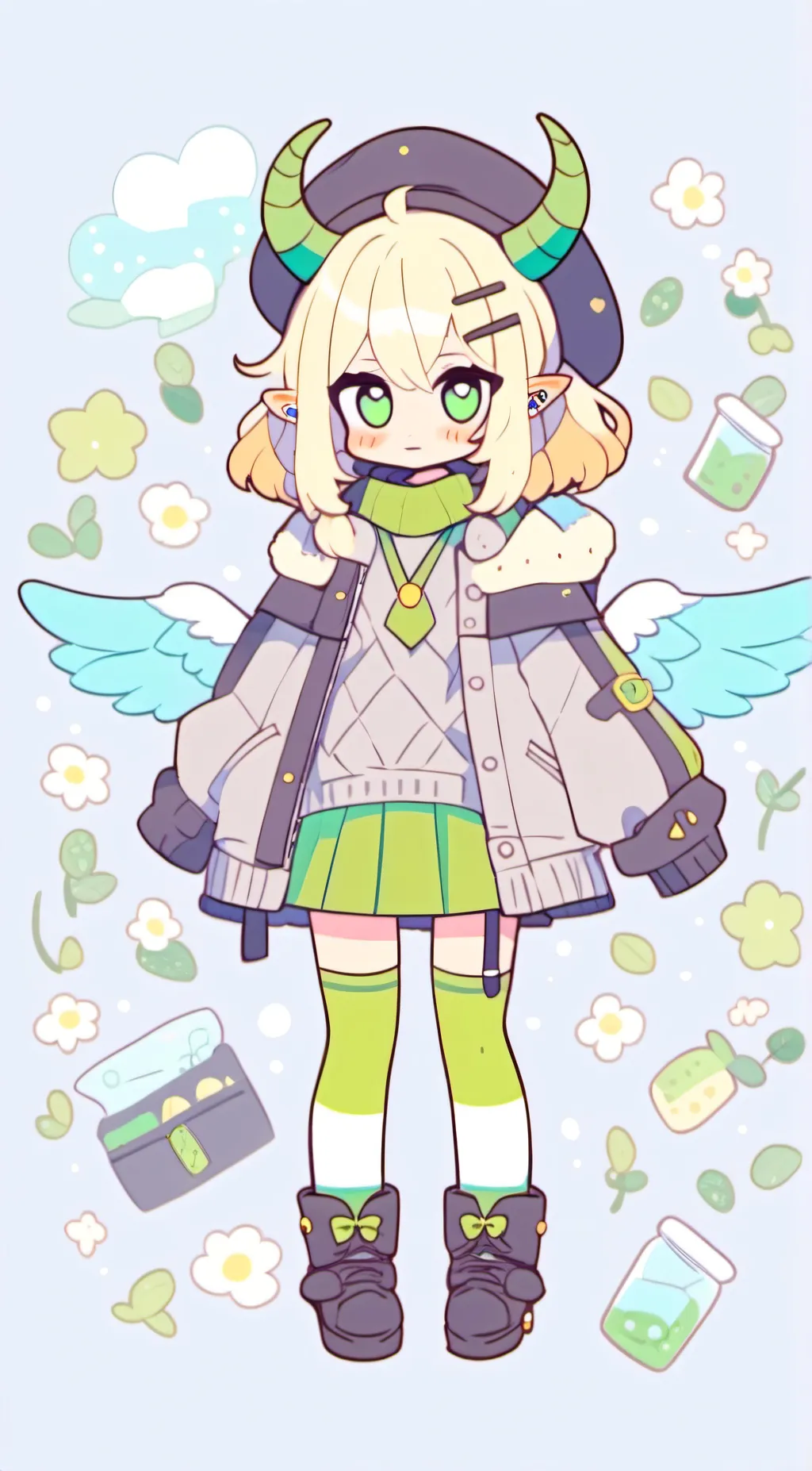 ai character: •willow heart• background