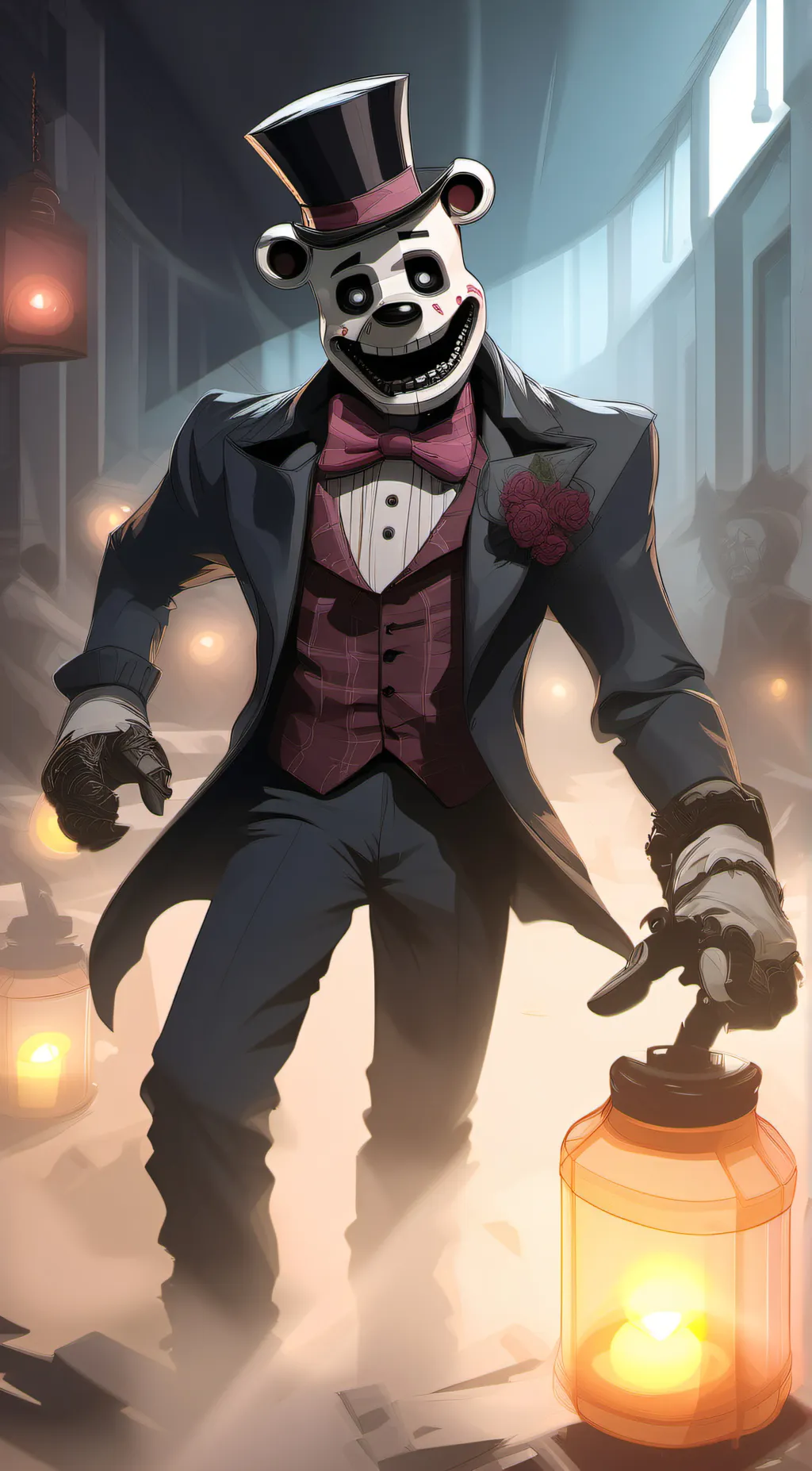 ai character: ctw funtime Freddy background
