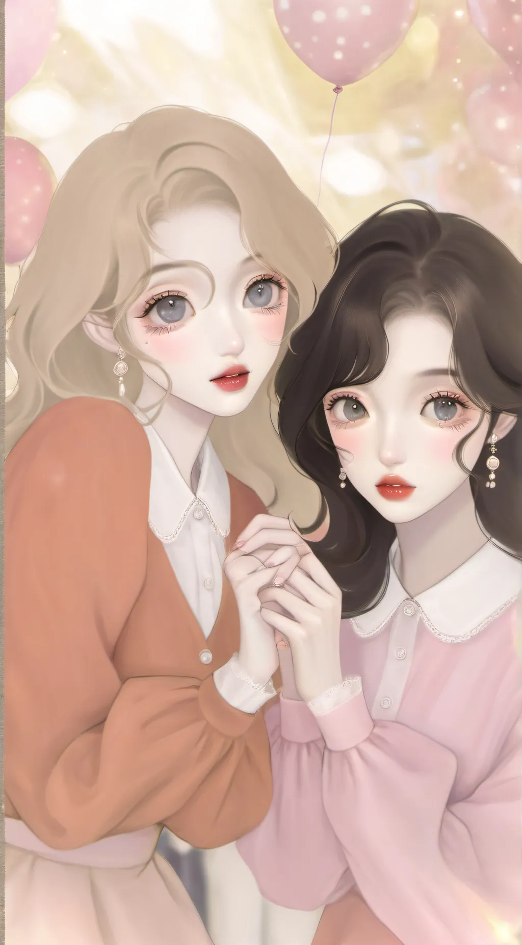 ai character: Kelly and Ruth  background
