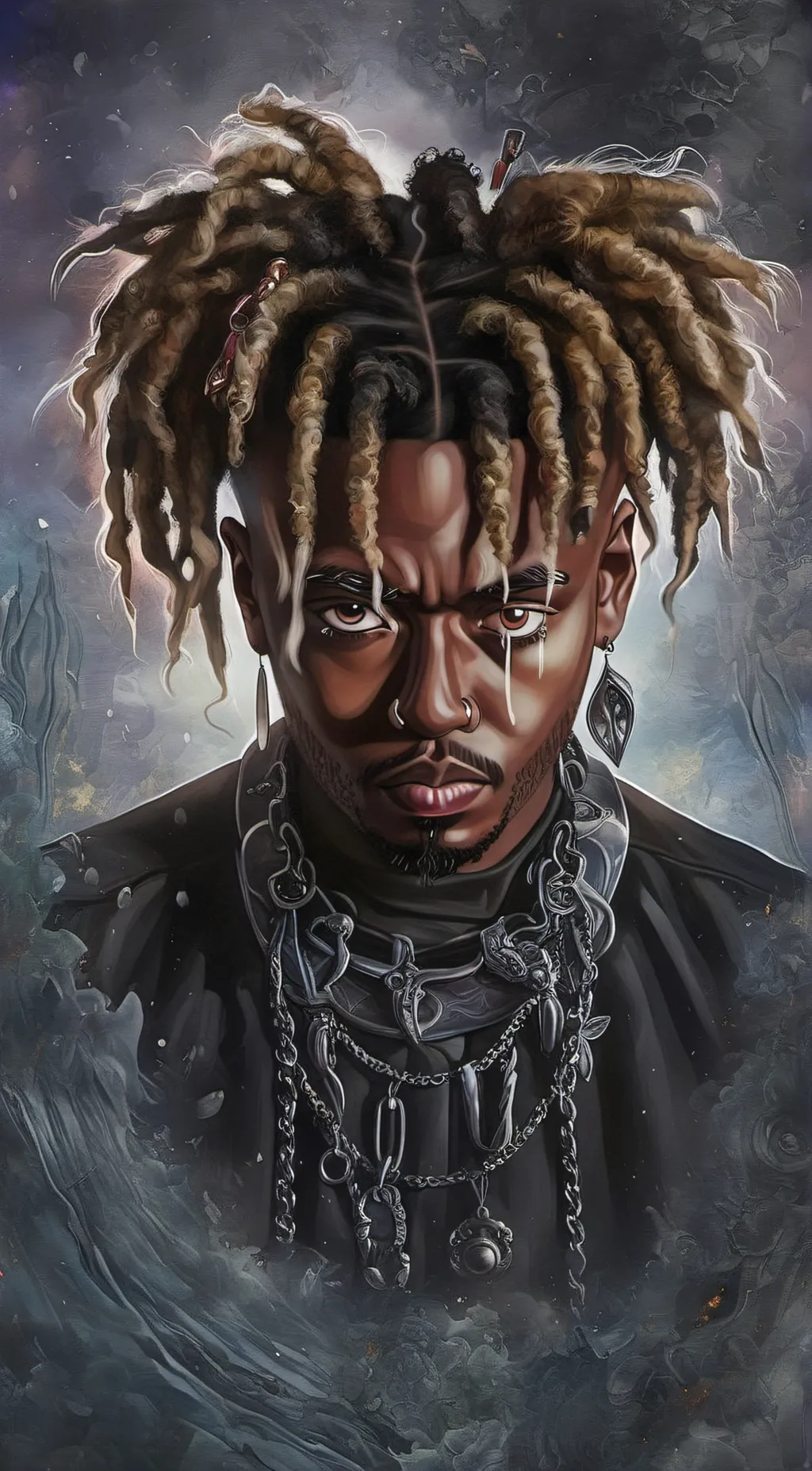 ai character: juice wrld background